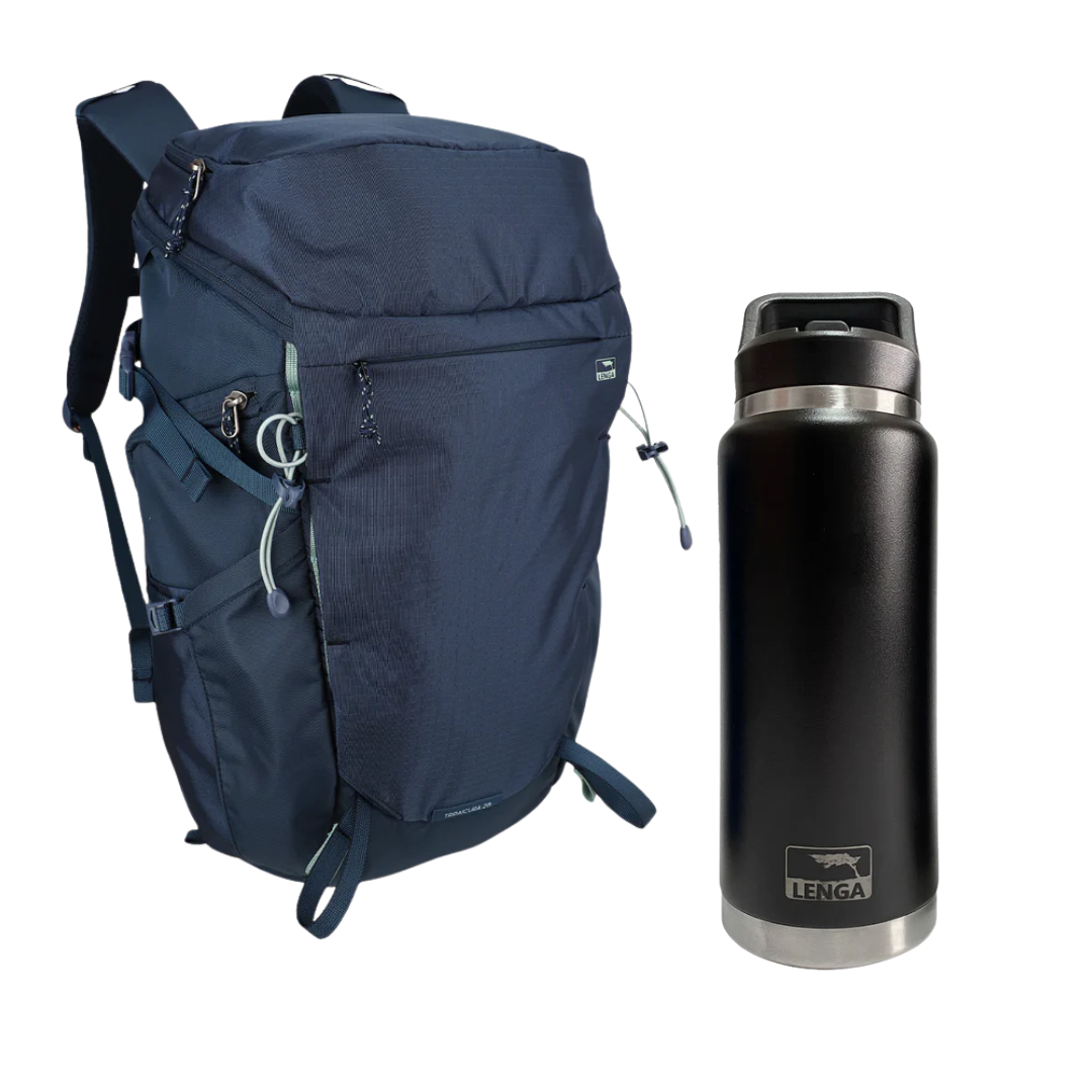 Pack Mochila Tripaicura 28Lts + Botella Acero Inox 750ml