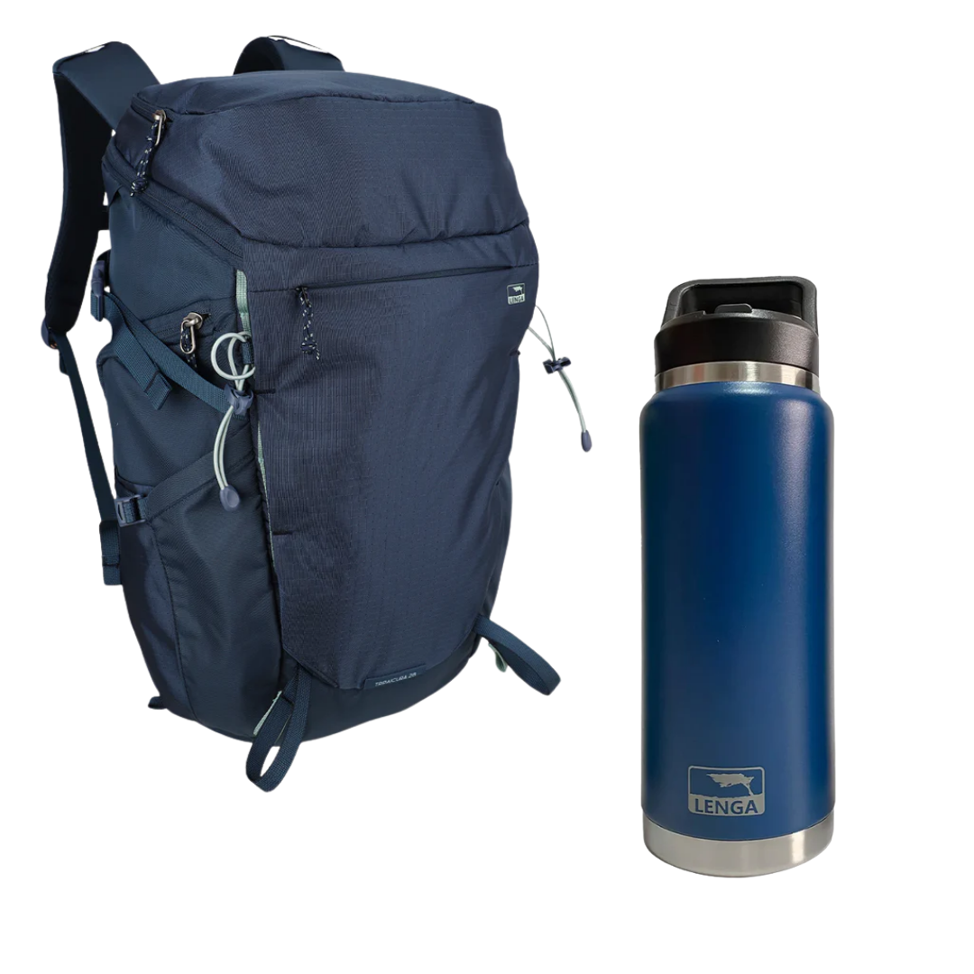 Pack Mochila Tripaicura 28Lts + Botella Acero 750ml