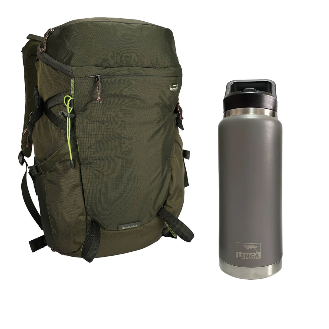 Pack Mochila Tripaicura 28Lts + Botella Acero 750ml