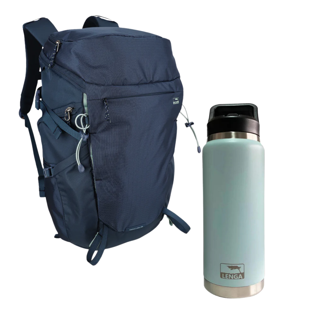 Pack Mochila Tripaicura 28Lts + Botella Acero Inox 750ml