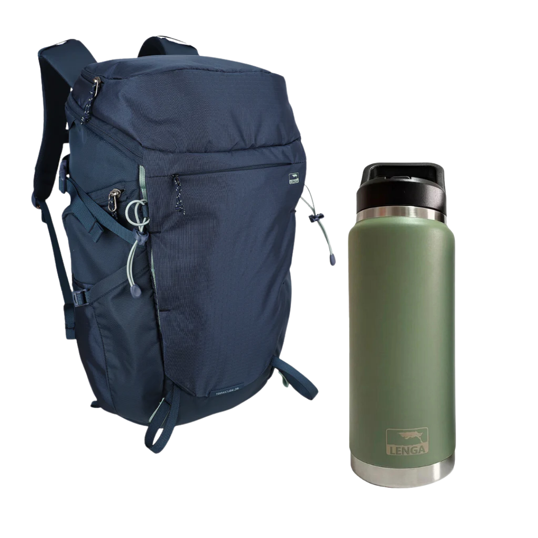 Pack Mochila Tripaicura 28Lts + Botella Acero 750ml