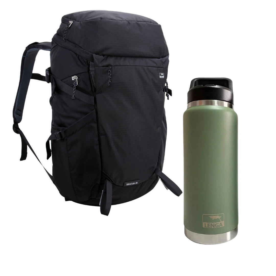 Pack Mochila Tripaicura 28Lts + Botella Acero Inox 750ml