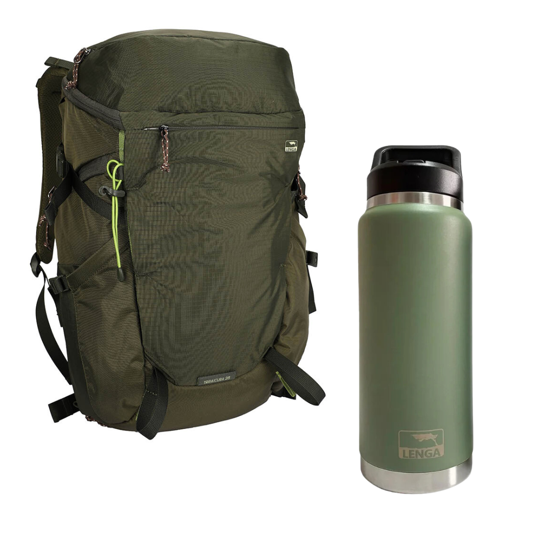 Pack Mochila Tripaicura 28Lts + Botella Acero 750ml