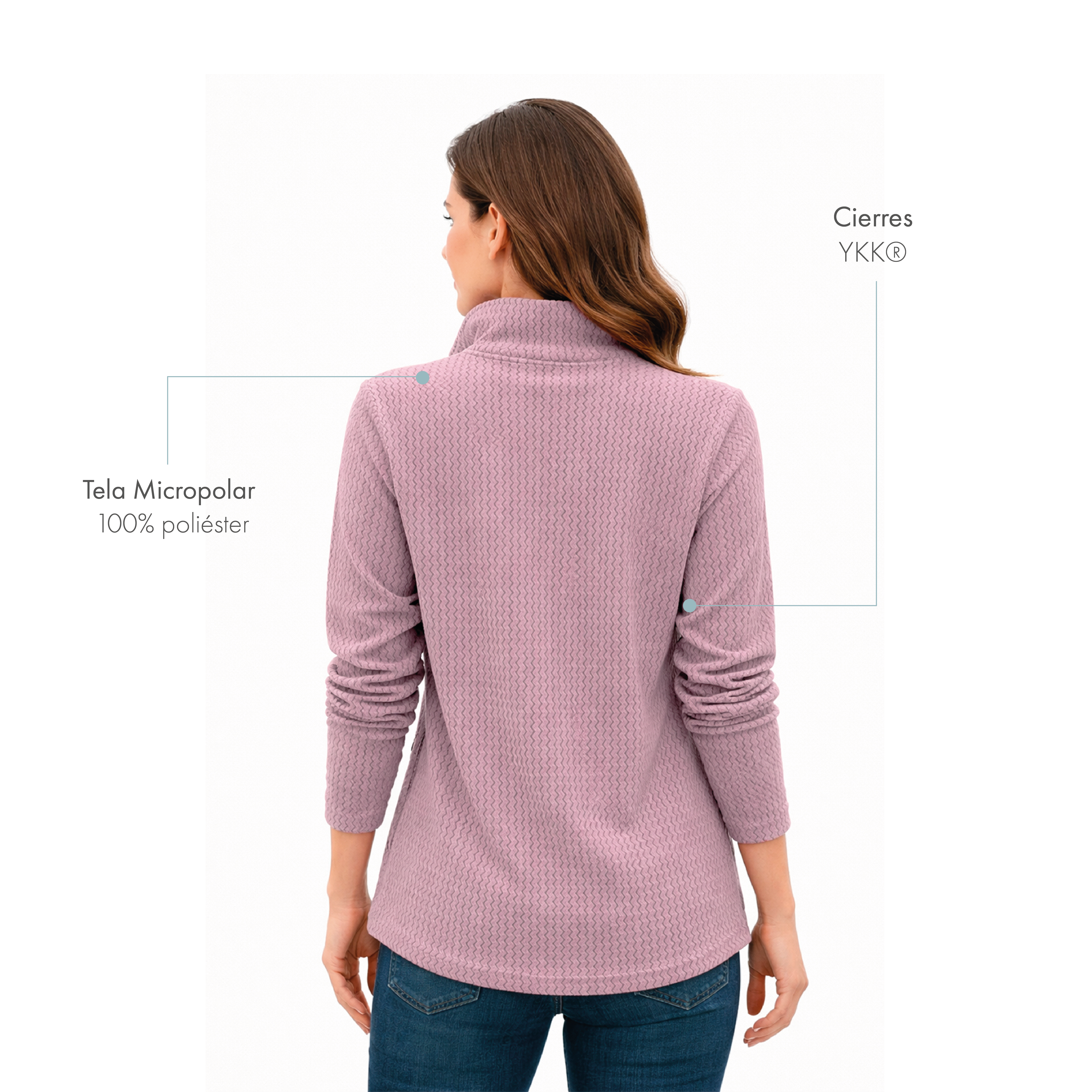 Chaqueta pullover Micropolar Pangue