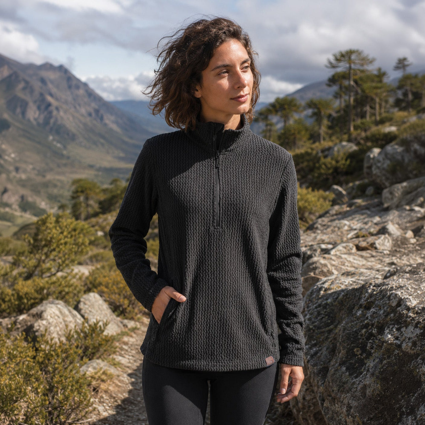 Chaqueta pullover Micropolar Pangue