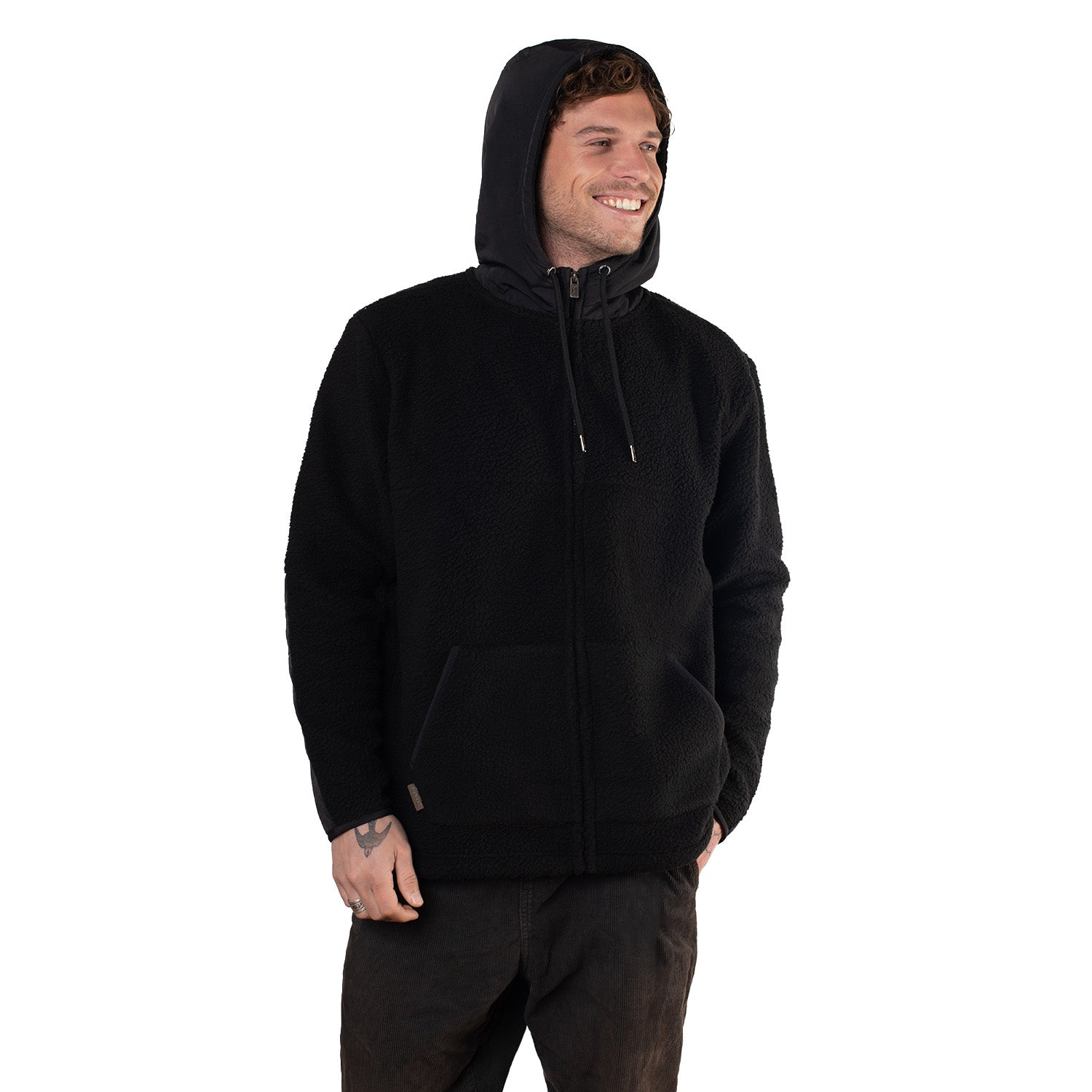 Chaqueta con Gorro Polar Sherpa Corcovado Sustentable