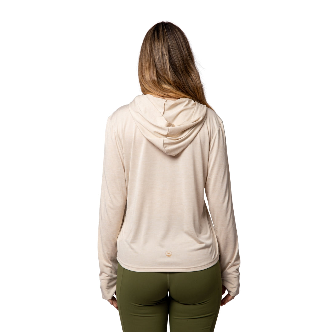 Polera con capucha Grit-dry UPF+50 Nayla