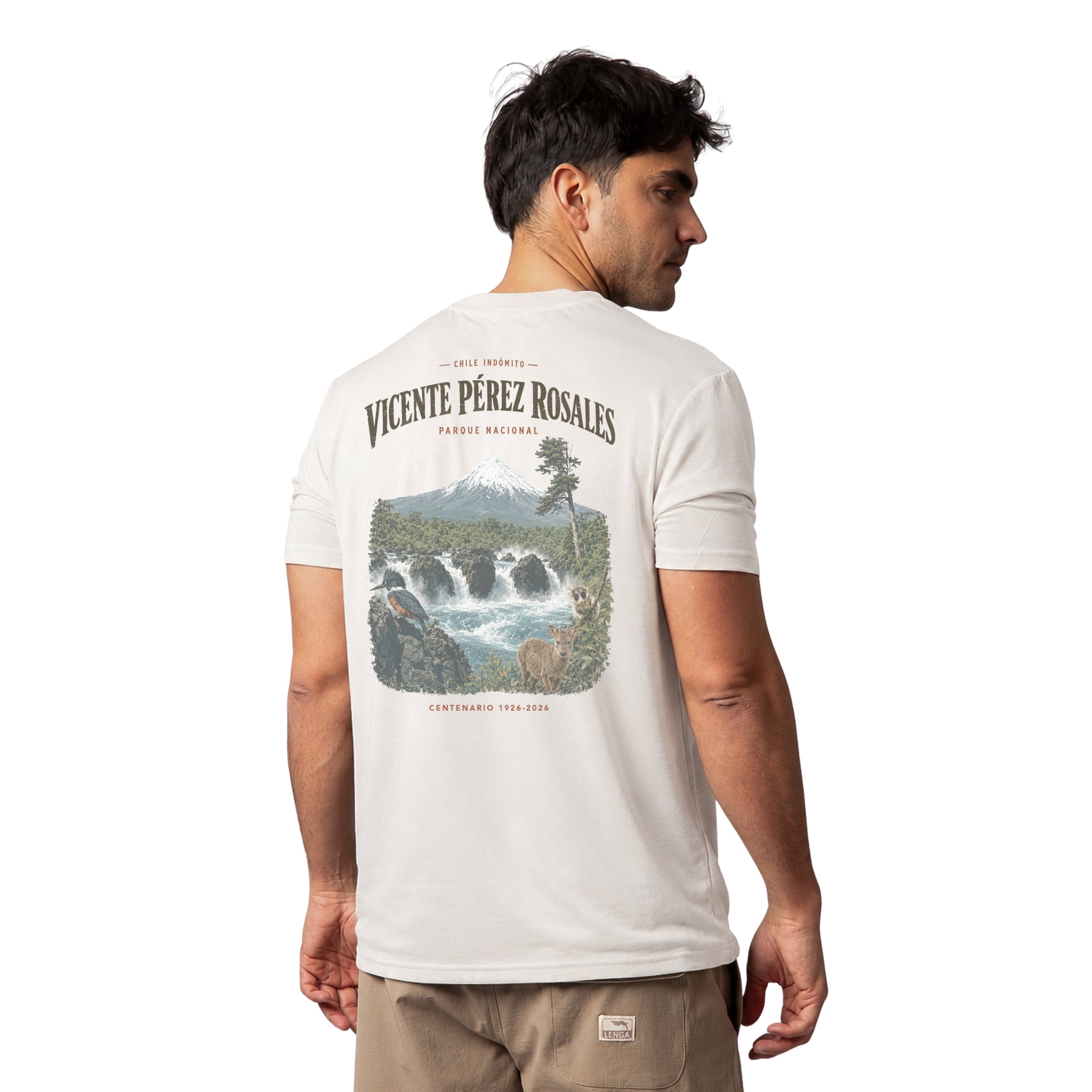 Polera Algodón Orgánico Vicente Perez Rosales Chile Indómito