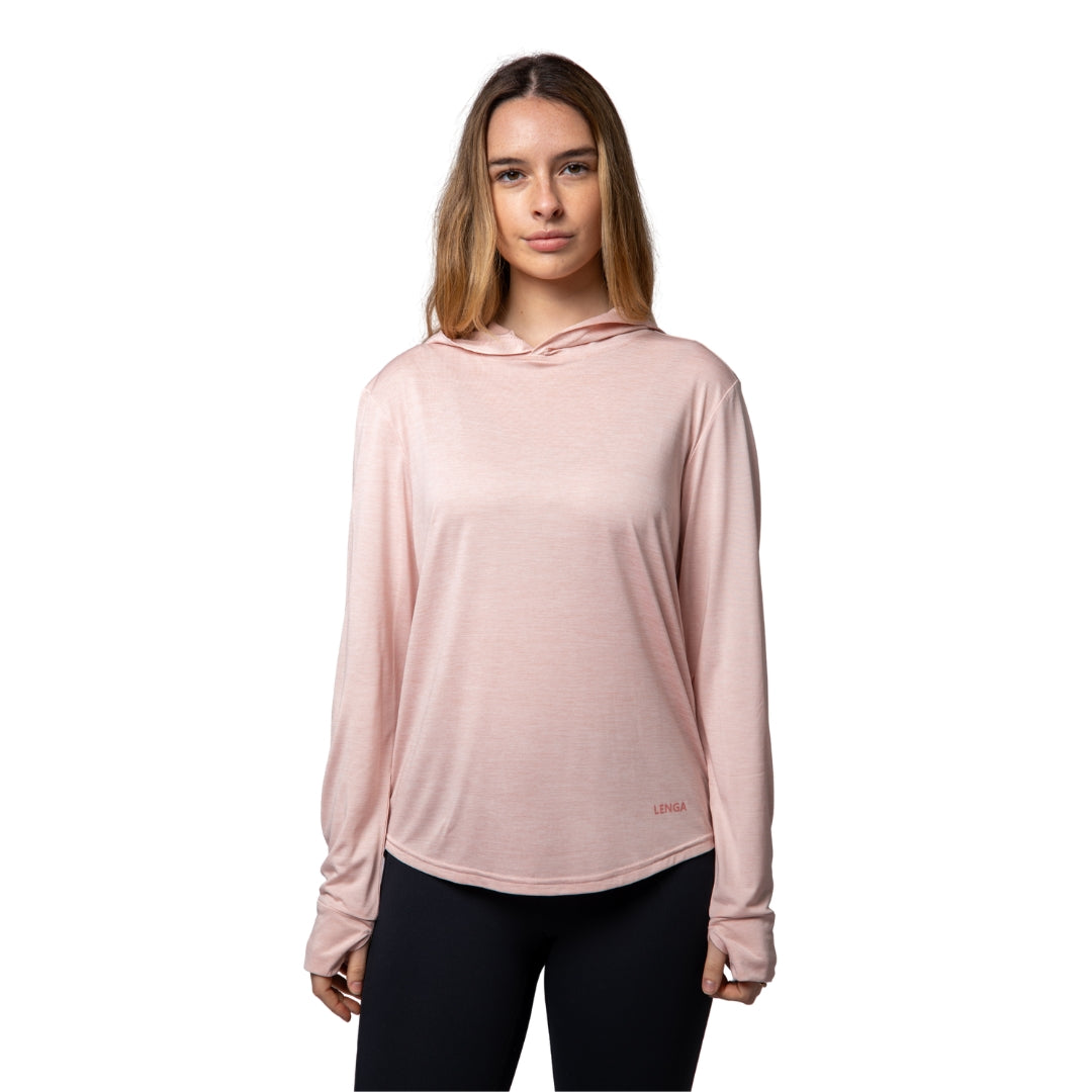 Polera con capucha Grit-dry UPF+50 Nayla
