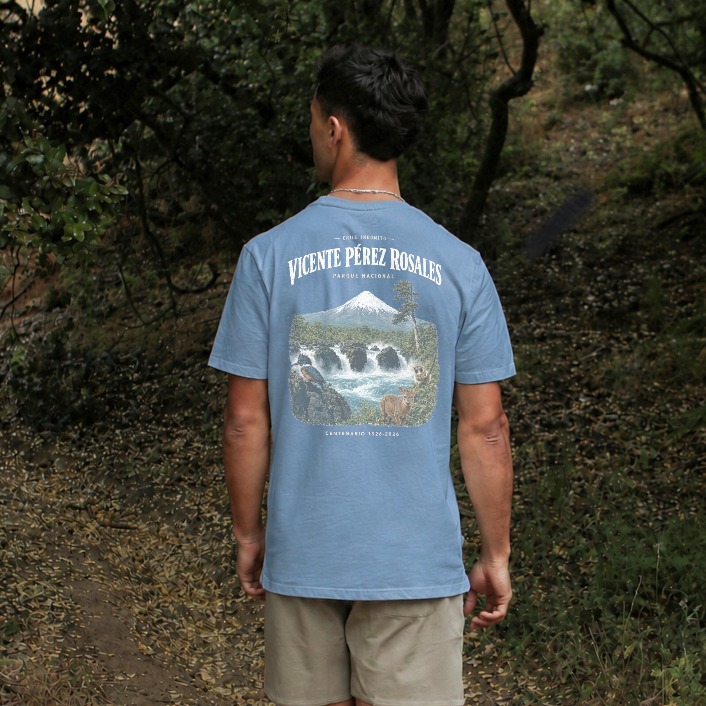 Polera Algodón Orgánico Vicente Perez Rosales Chile Indómito