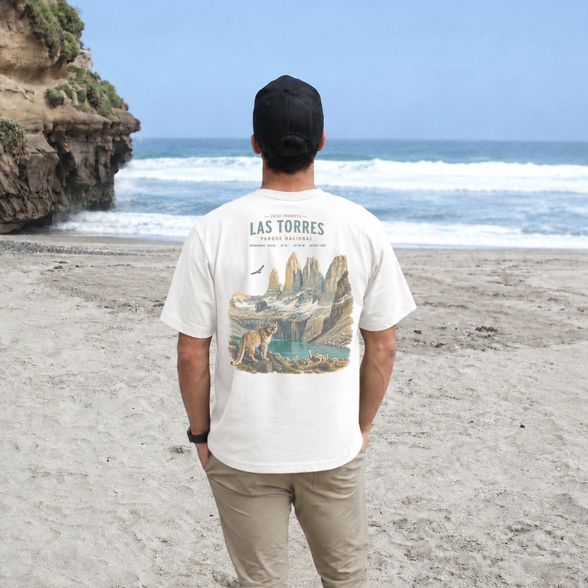Polera Algodón Orgánico Las Torres Chile Indómito