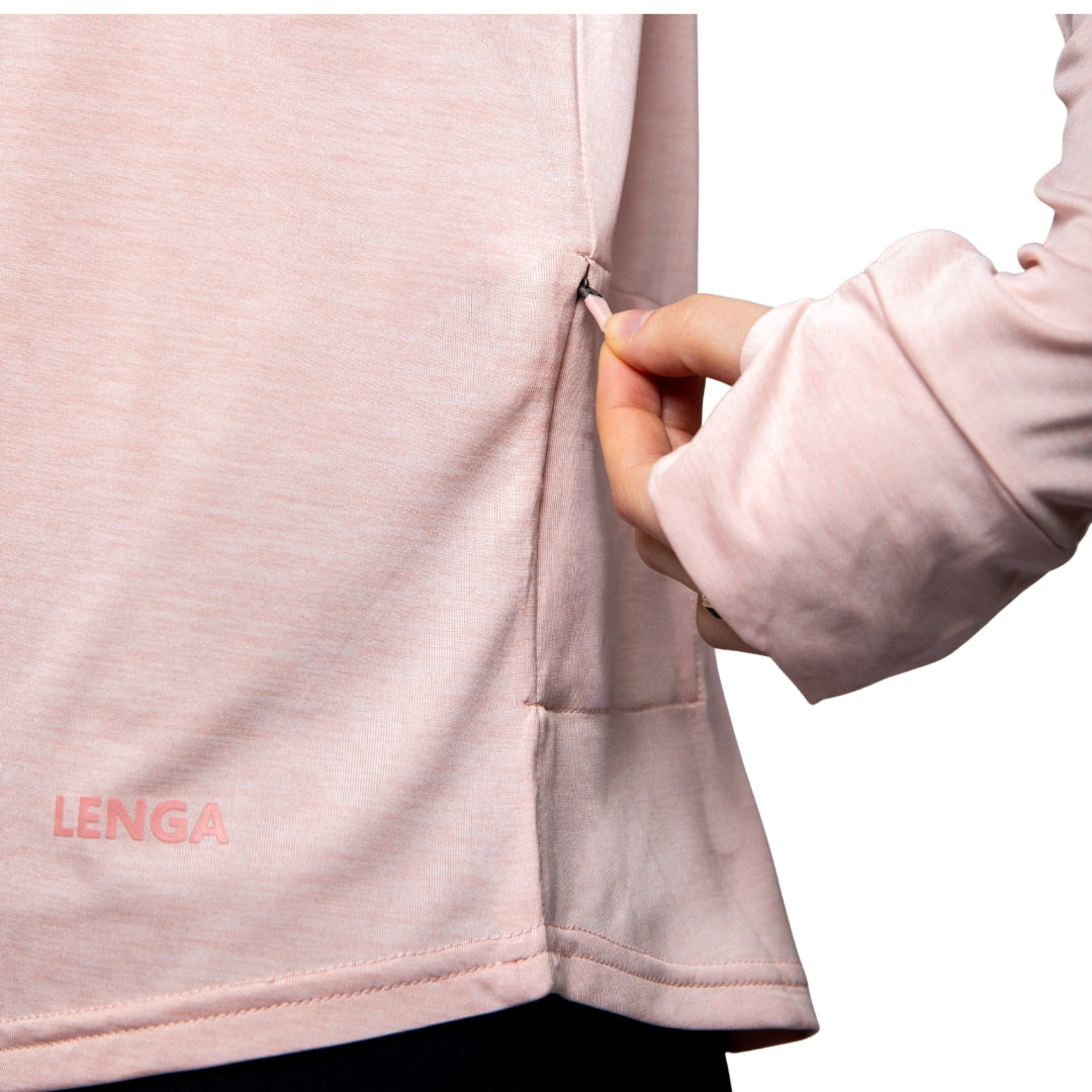 Polera con capucha Grit-dry UPF+50 Nayla