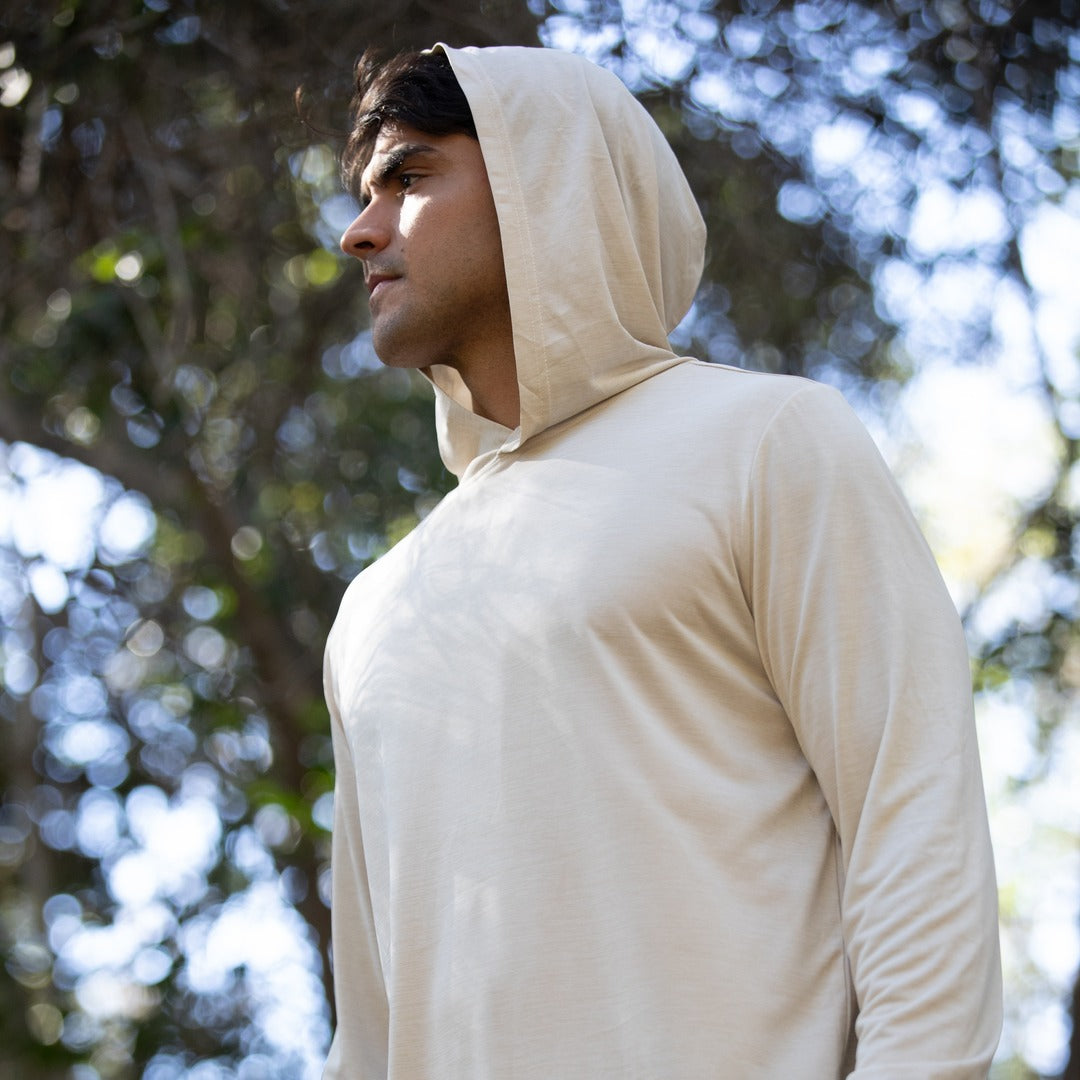 Polera con capucha Grit-dry UPF+50 Inti