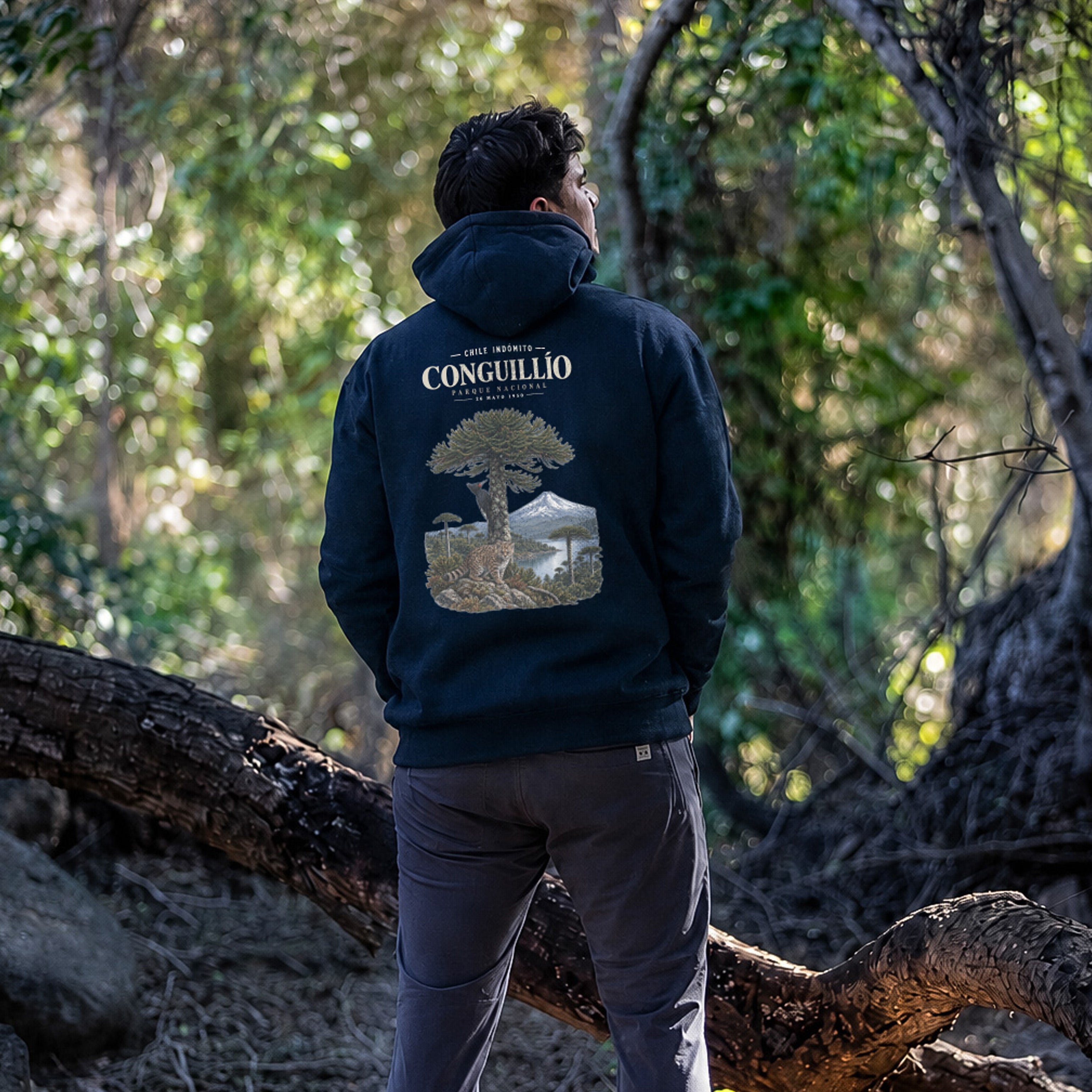 Polerón con gorro Conguillío Chile Indómito