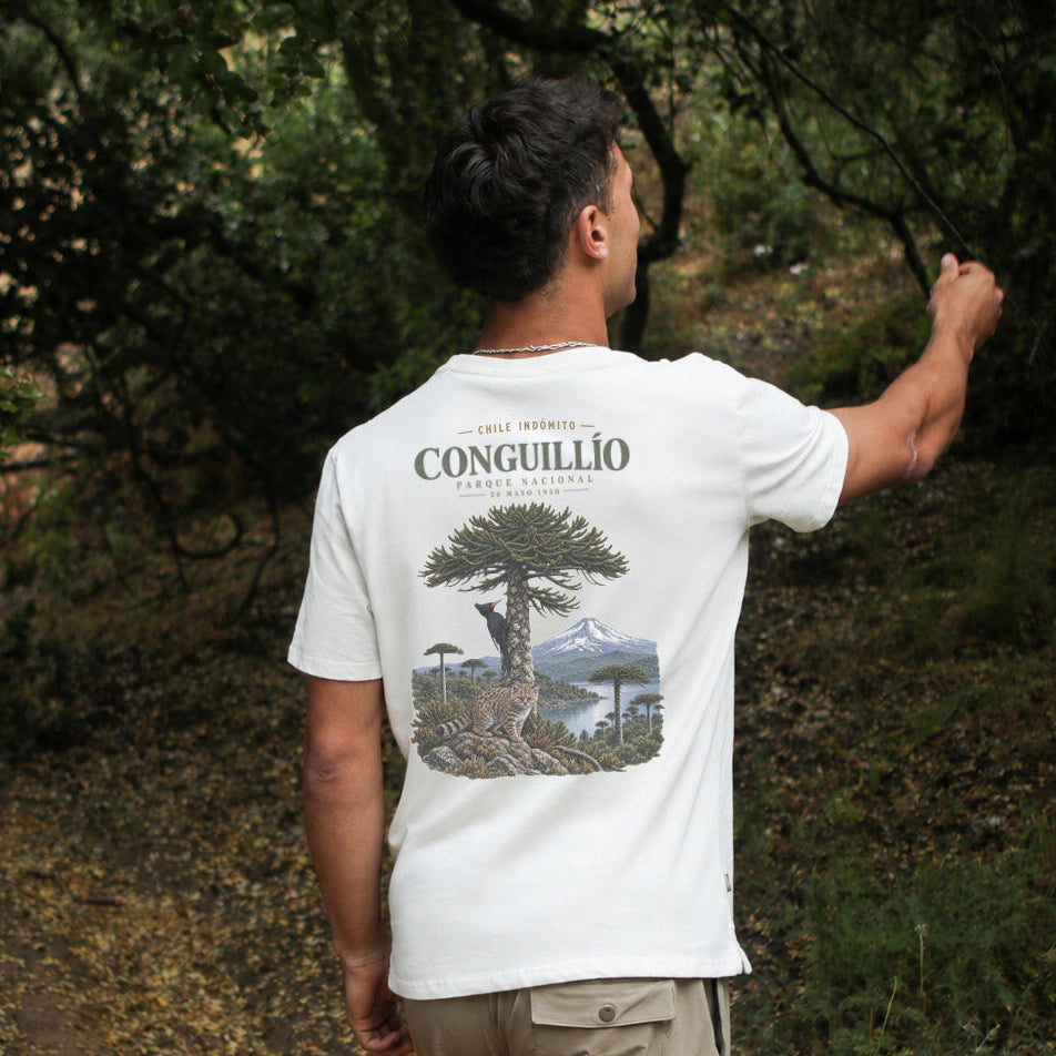 Polera Algodón Orgánico Conguillío Chile Indómito