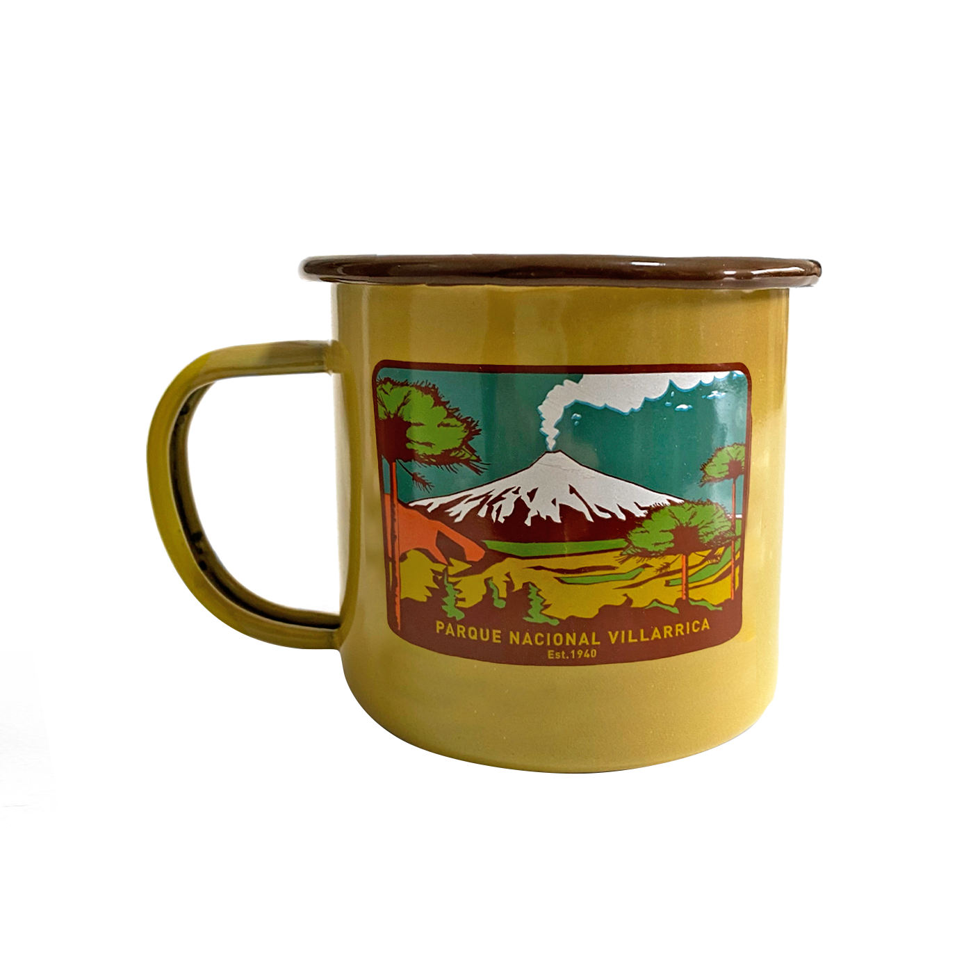Pack 2 Tazones Esmaltados Parque Nacional Conguillio & Villarrica 330ml