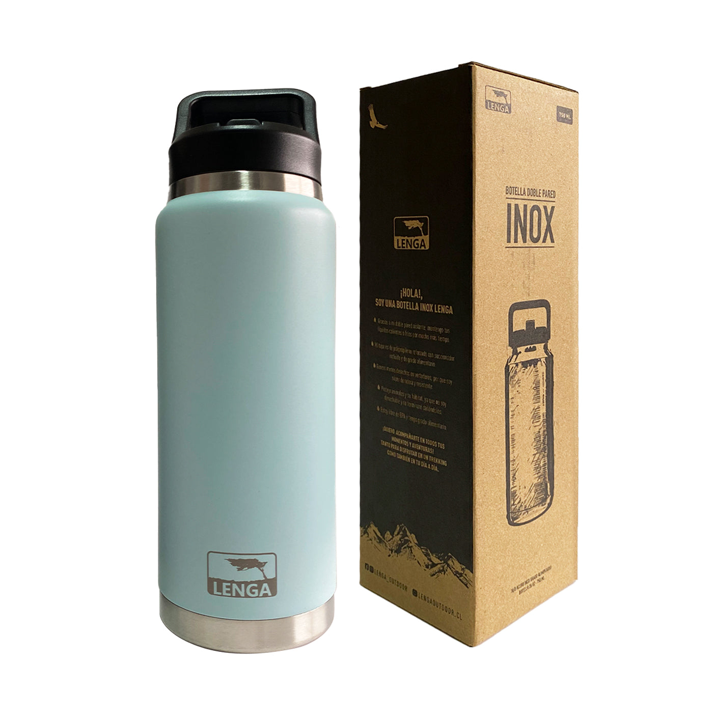 🎁 Botella Acero Inox Aislamiento De Doble Pared 750ml (100% off)