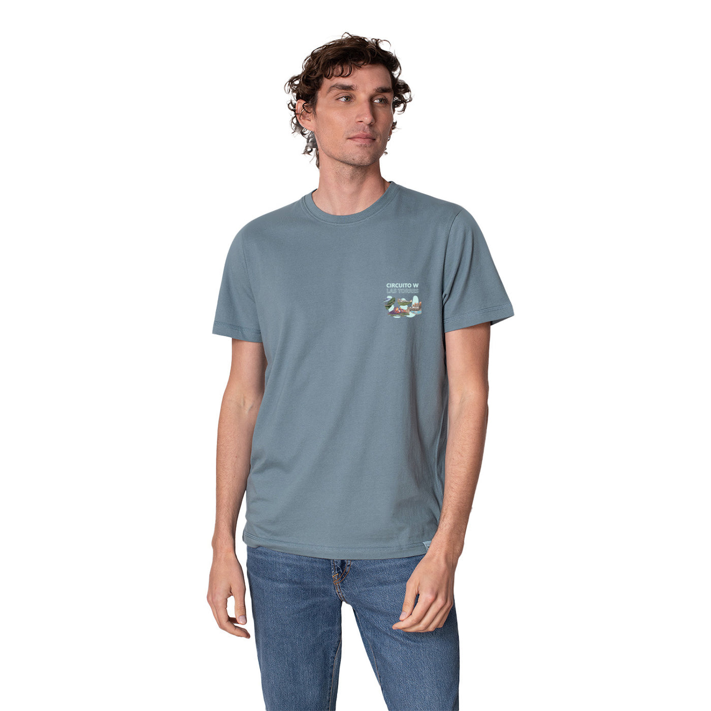 Polera Manga Corta Algodón Orgánico - Circuito W Las Torres