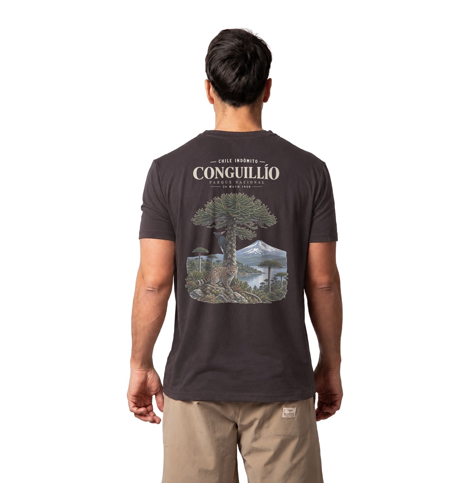 Polera Algodón Orgánico Conguillío Chile Indómito