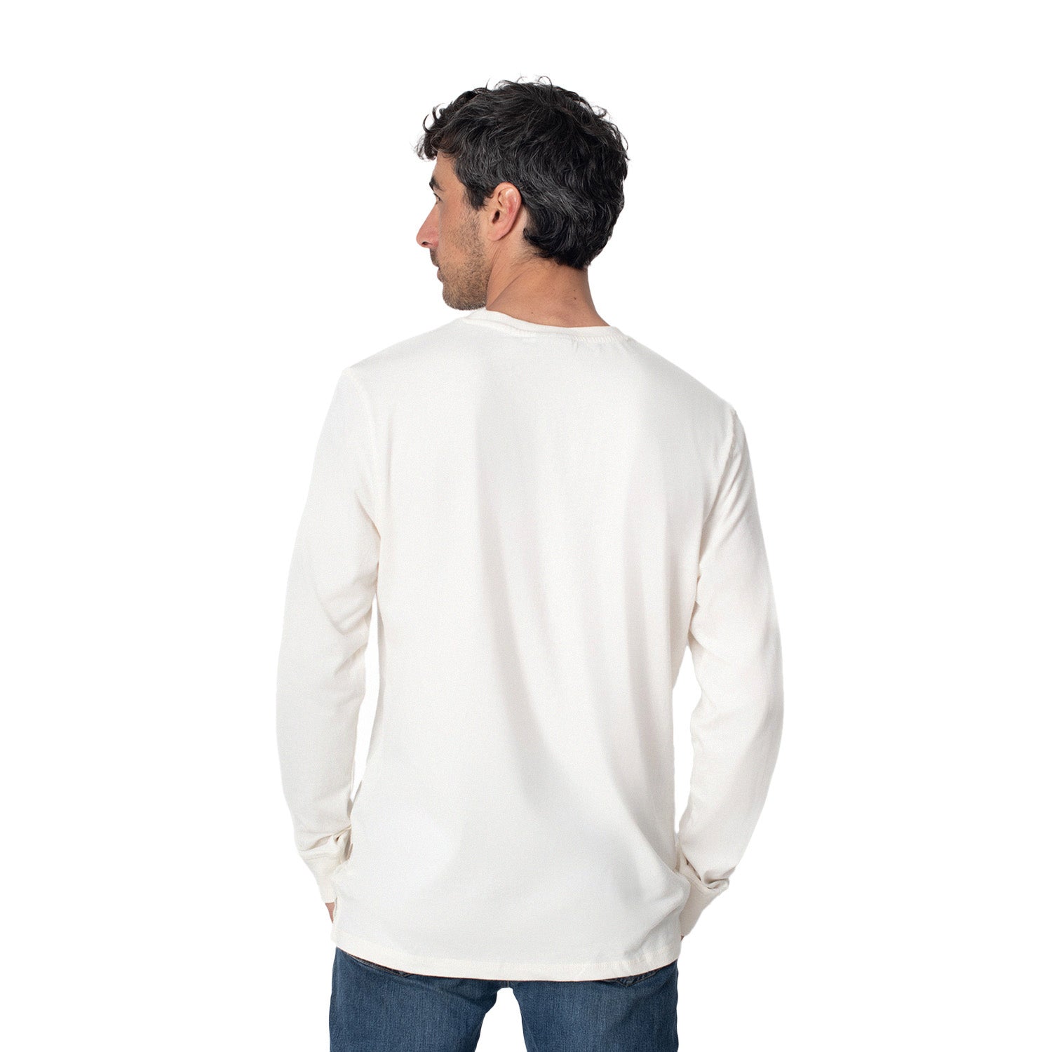 Polera Manga Larga con Bolsillo Algodón Orgánico Coyán