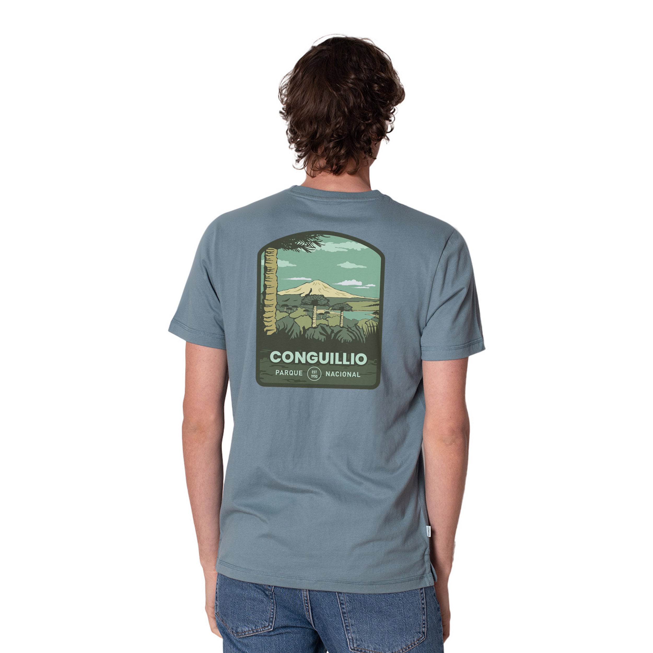 Polera Manga Corta Algodón Orgánico Parque Nacional Conguillío