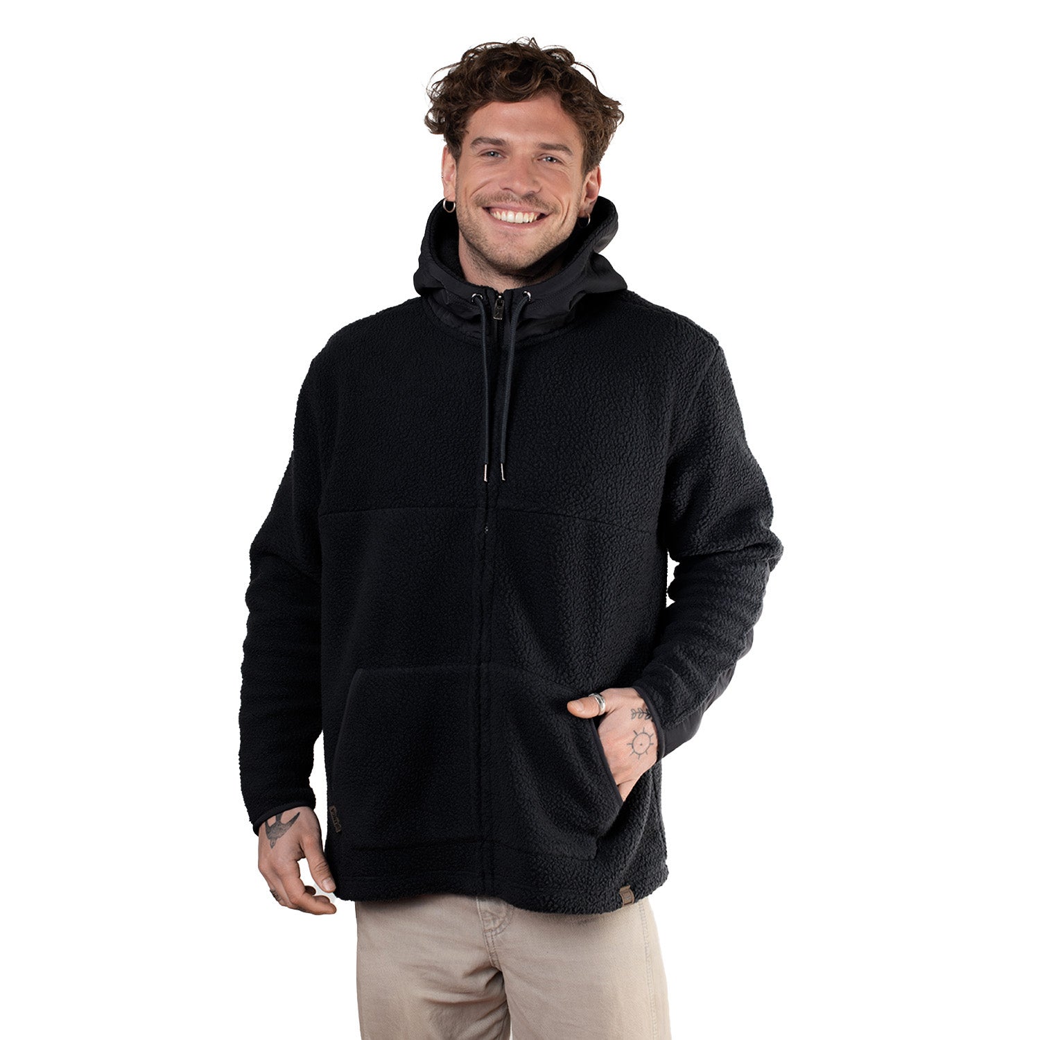 Chaqueta con Gorro Polar Sherpa Corcovado Sustentable