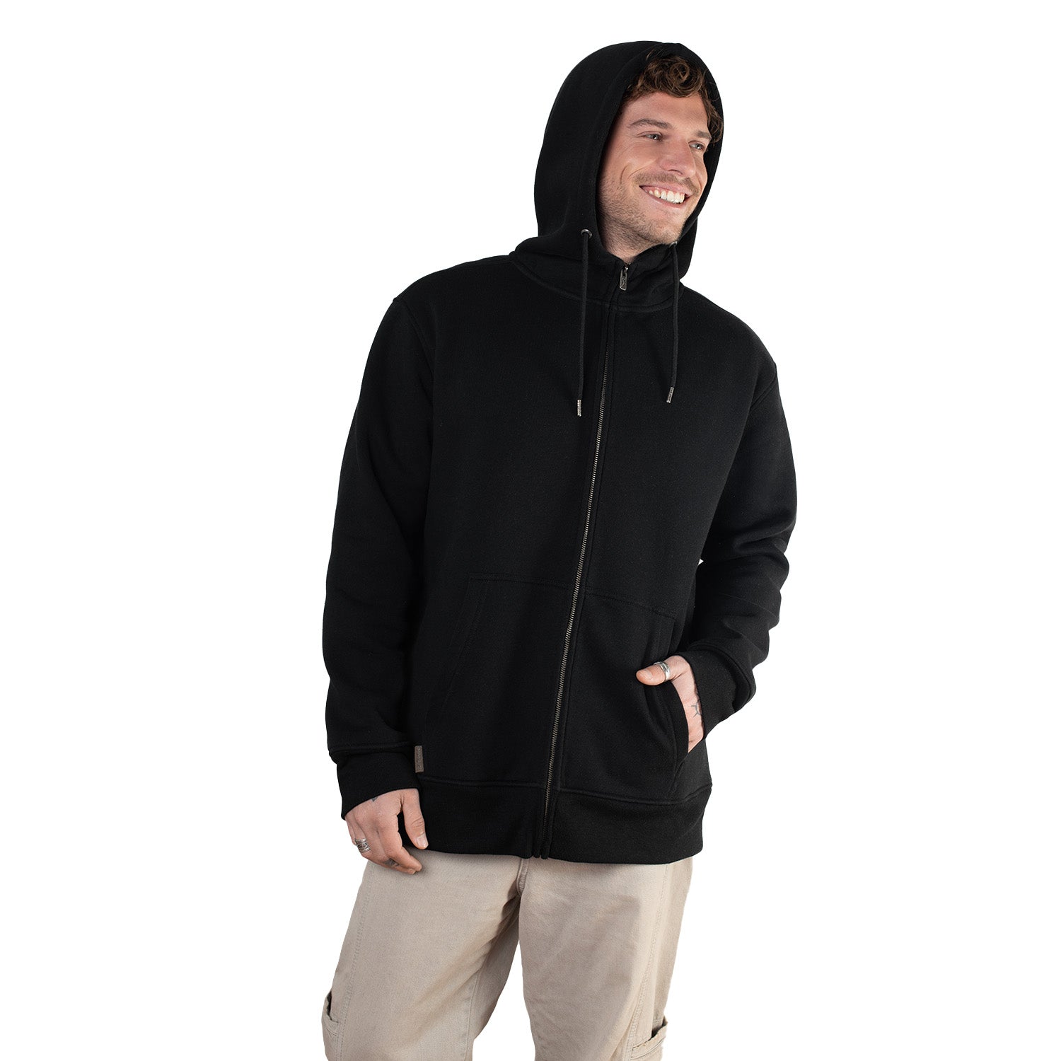 Polerón con Gorro y Cierre Polar Sherpa Puelo Sustentable