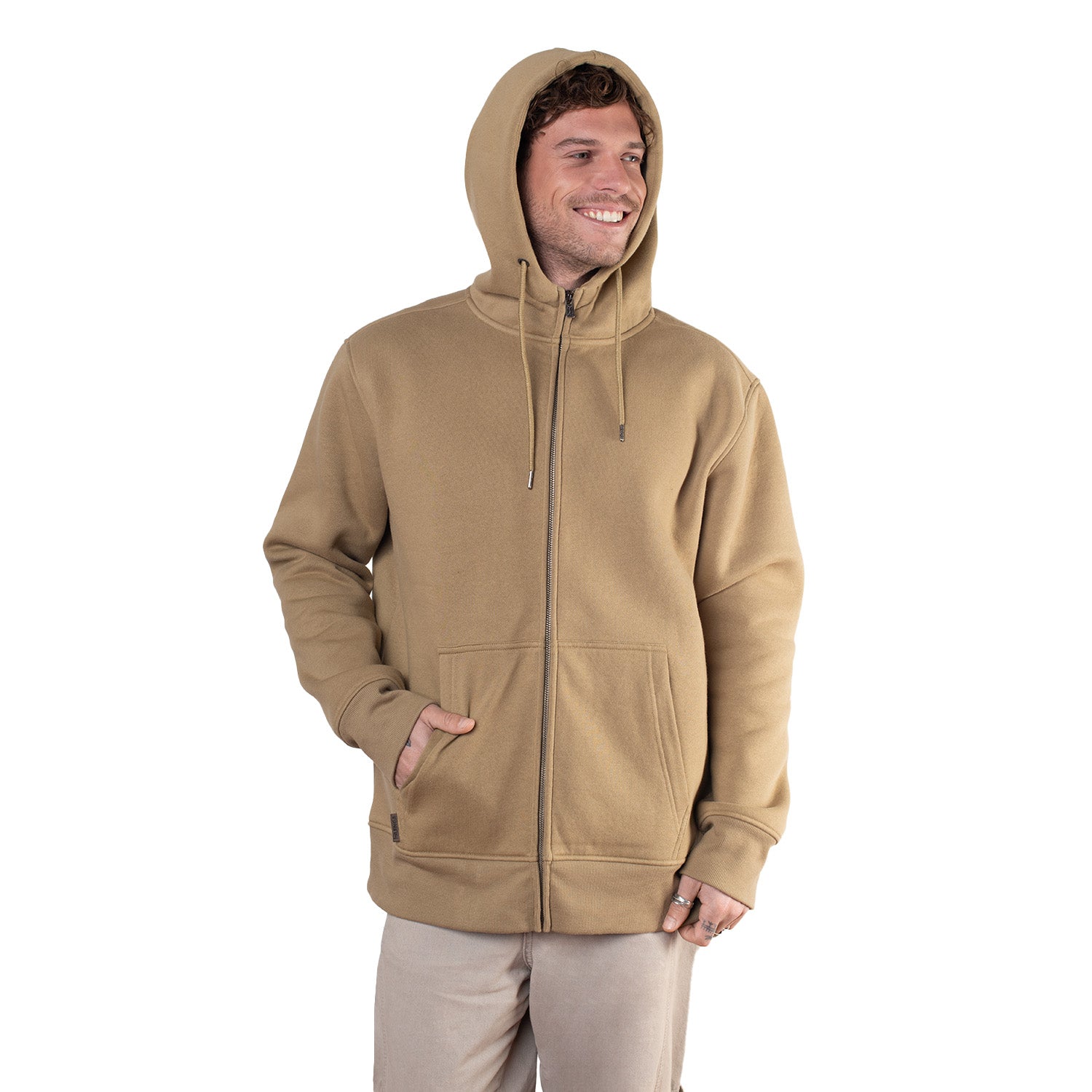 Polerón con Gorro y Cierre Polar Sherpa Puelo Sustentable