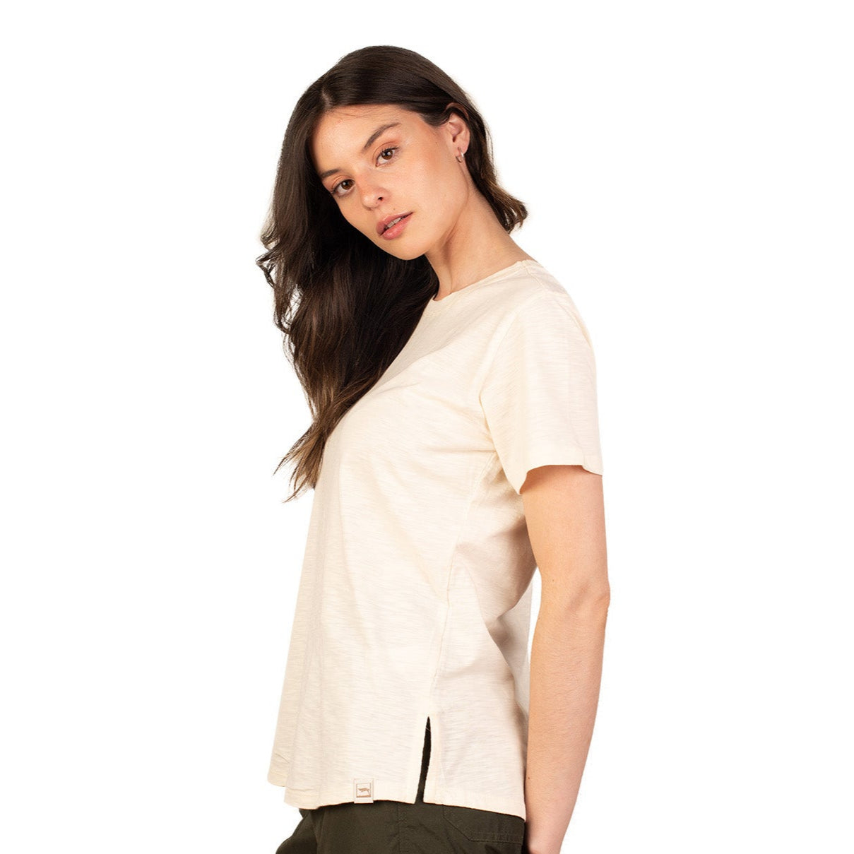 Polera Cuello Redondo Manga Corta Sustentable Huilli