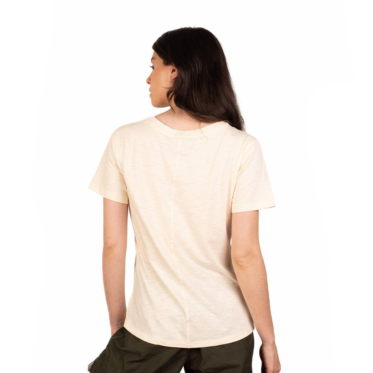 Polera Cuello Redondo Manga Corta Sustentable Huilli