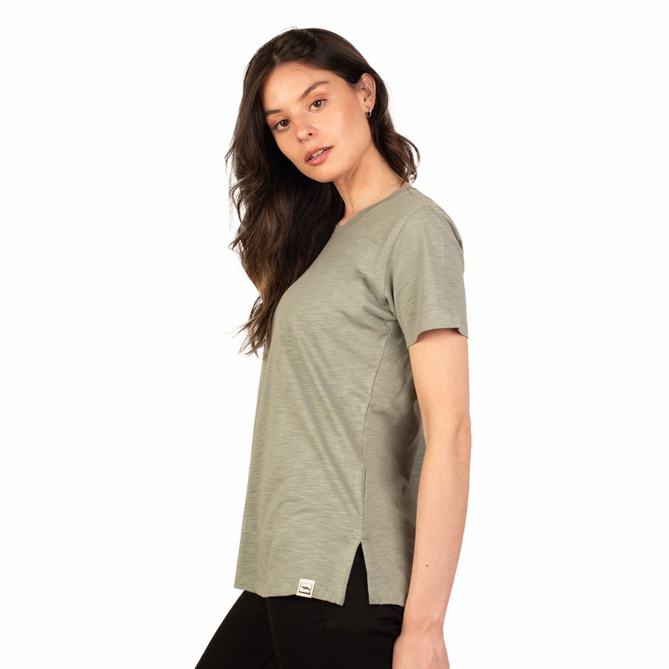 Polera Cuello Redondo Manga Corta Sustentable Huilli