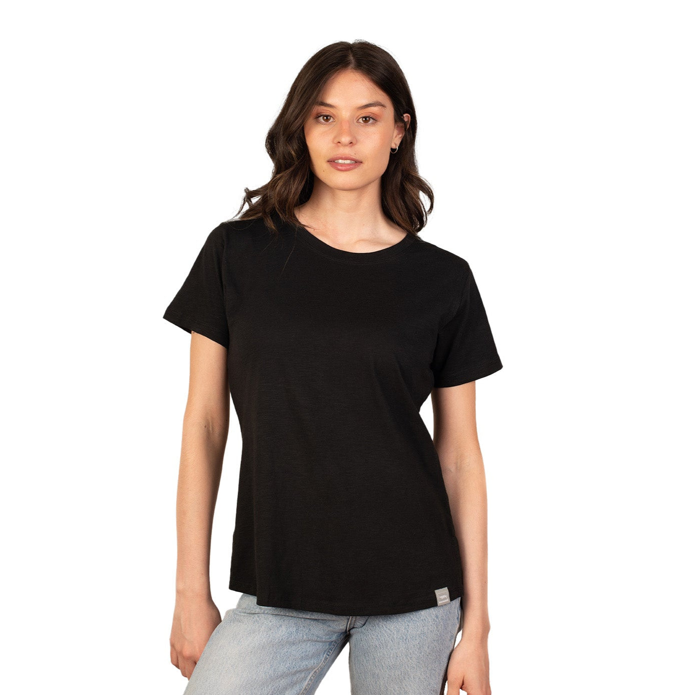 Polera Cuello Redondo Manga Corta Sustentable Huilli