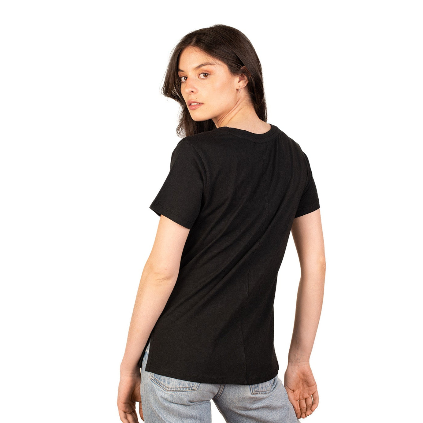 Polera Cuello Redondo Manga Corta Sustentable Huilli