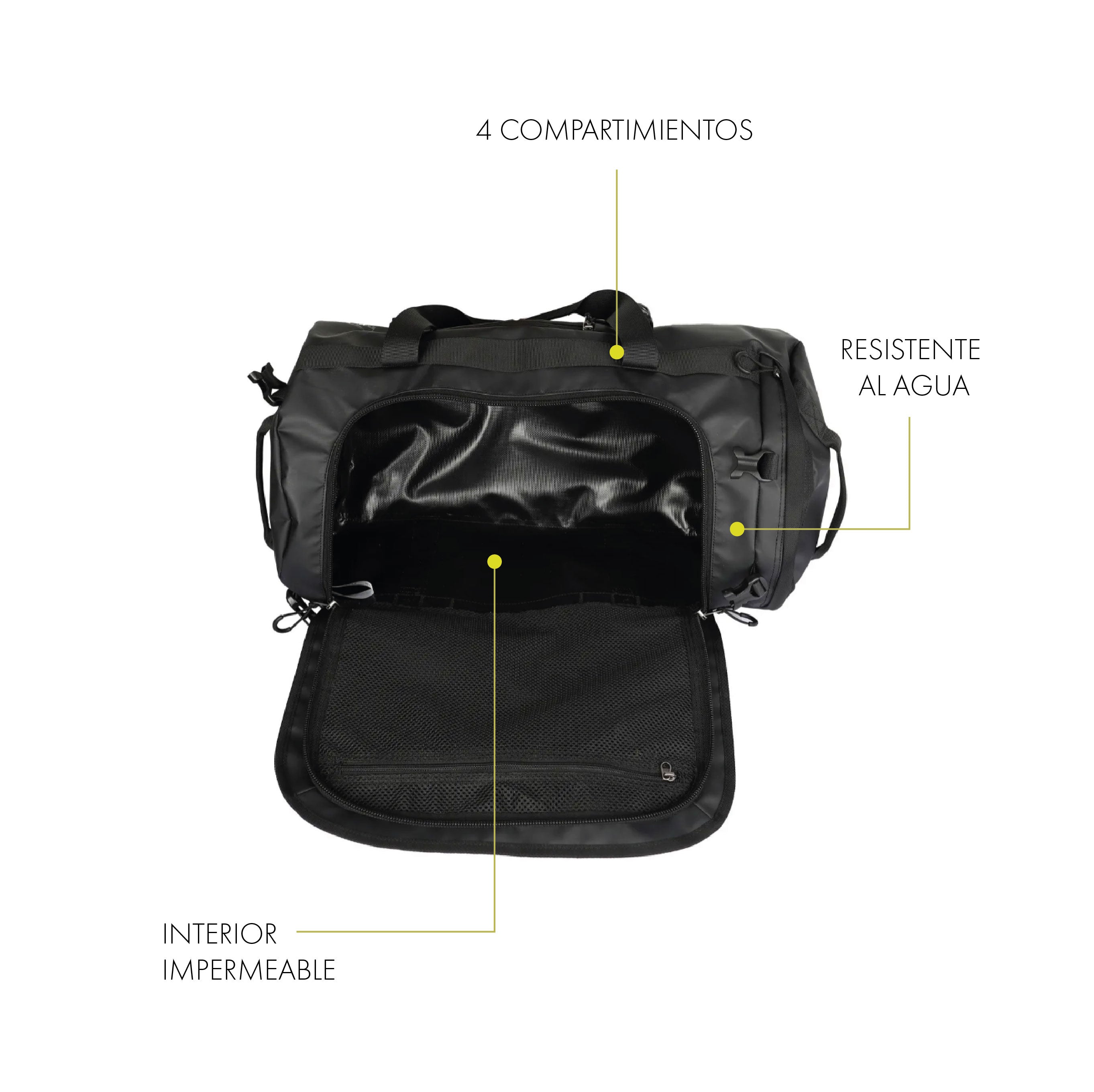 Duffel Bolso y Mochila Puelche 58Lts