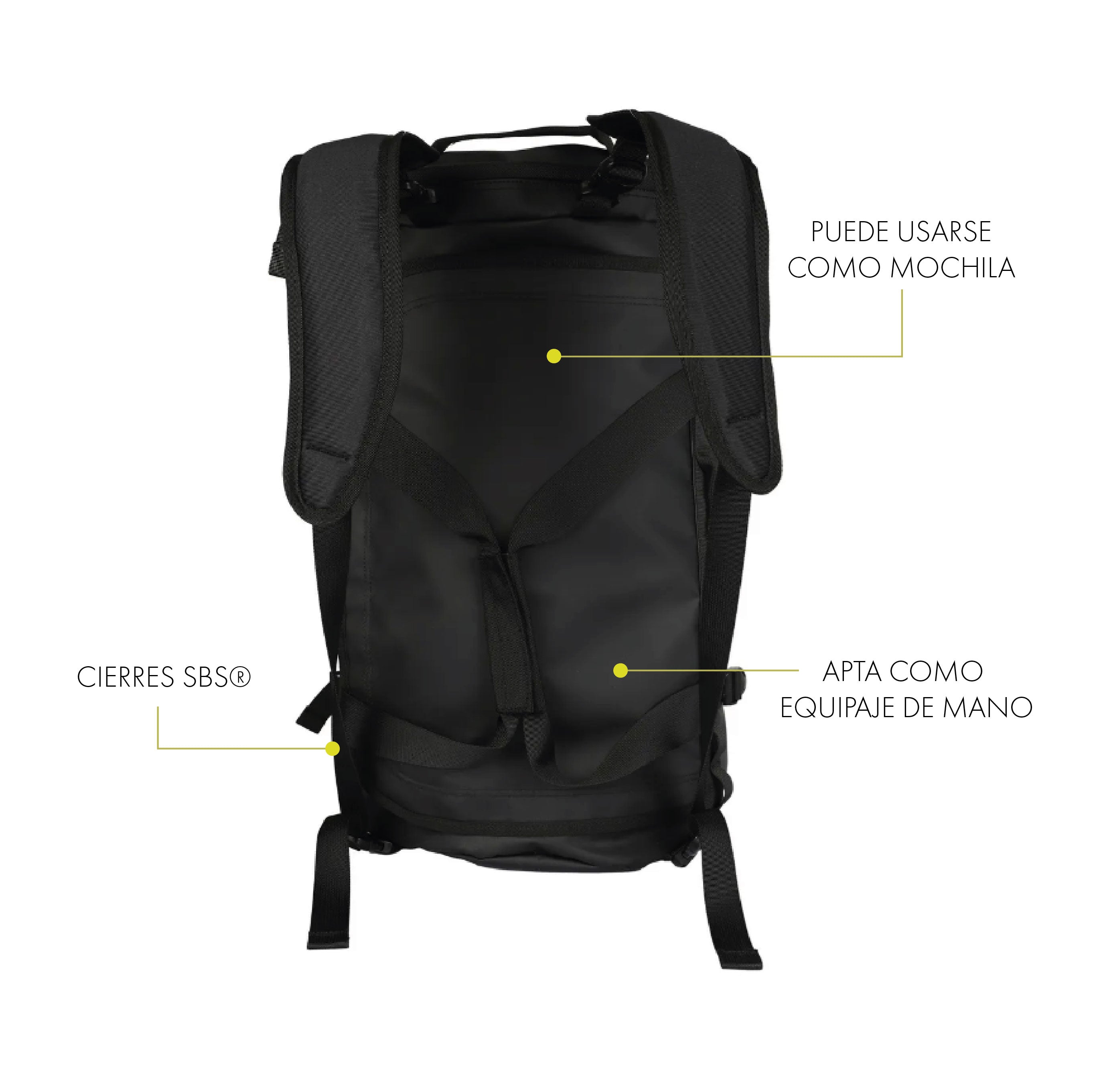 Duffel Bolso y Mochila Puelche 58Lts