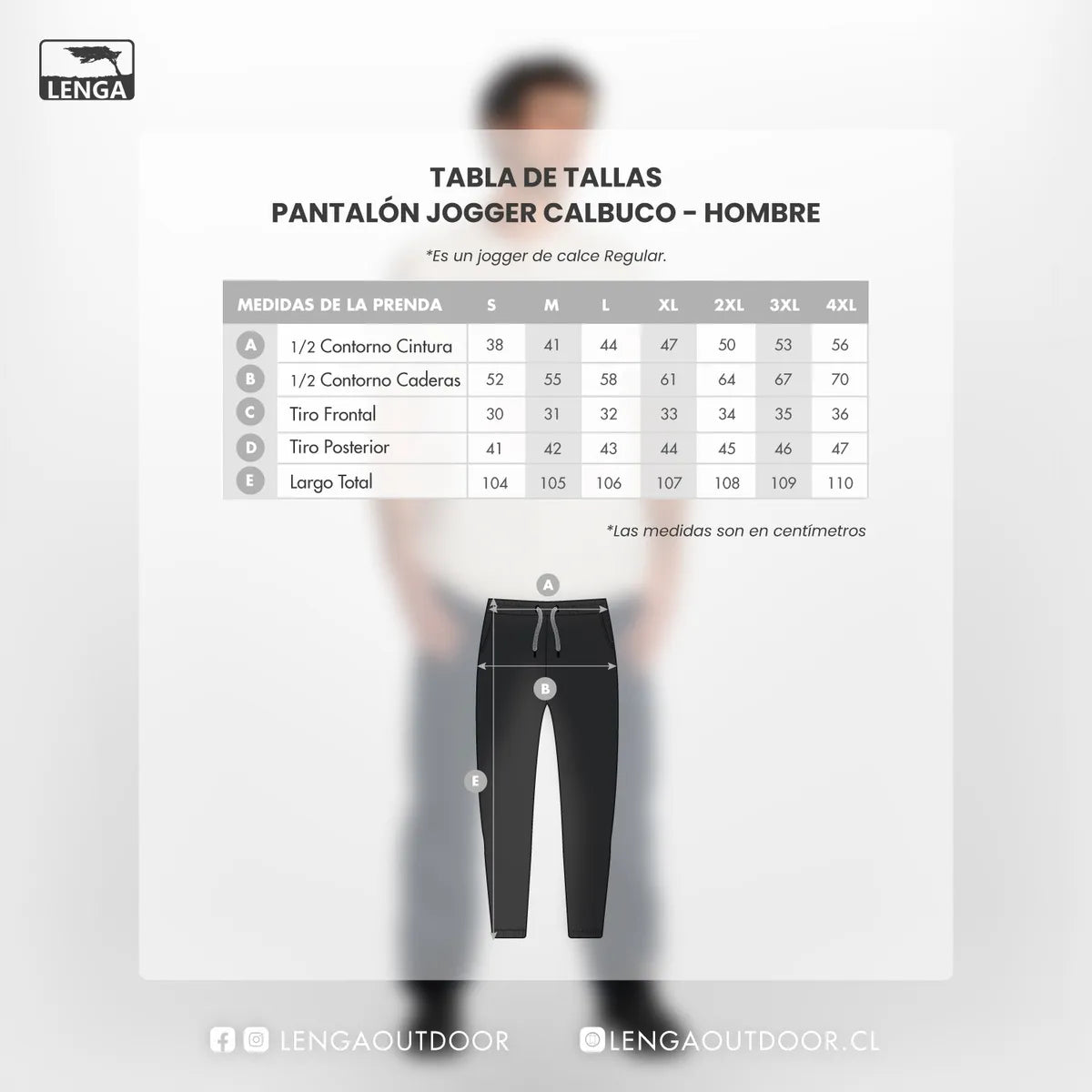 Pantalón Jogger De Hombre Algodón Orgánico Calbuco