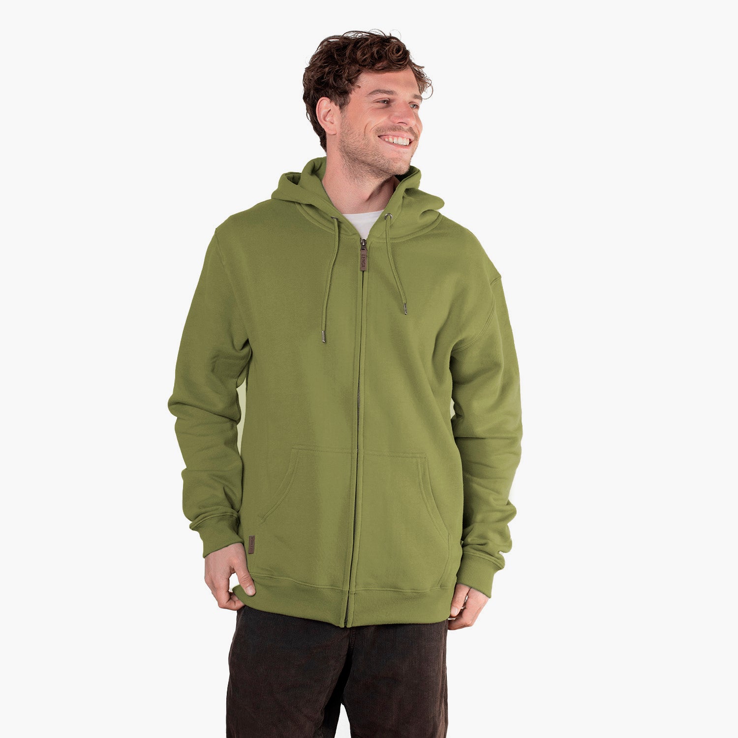 Polerón con Gorro y Cierre Lingue Sustentable