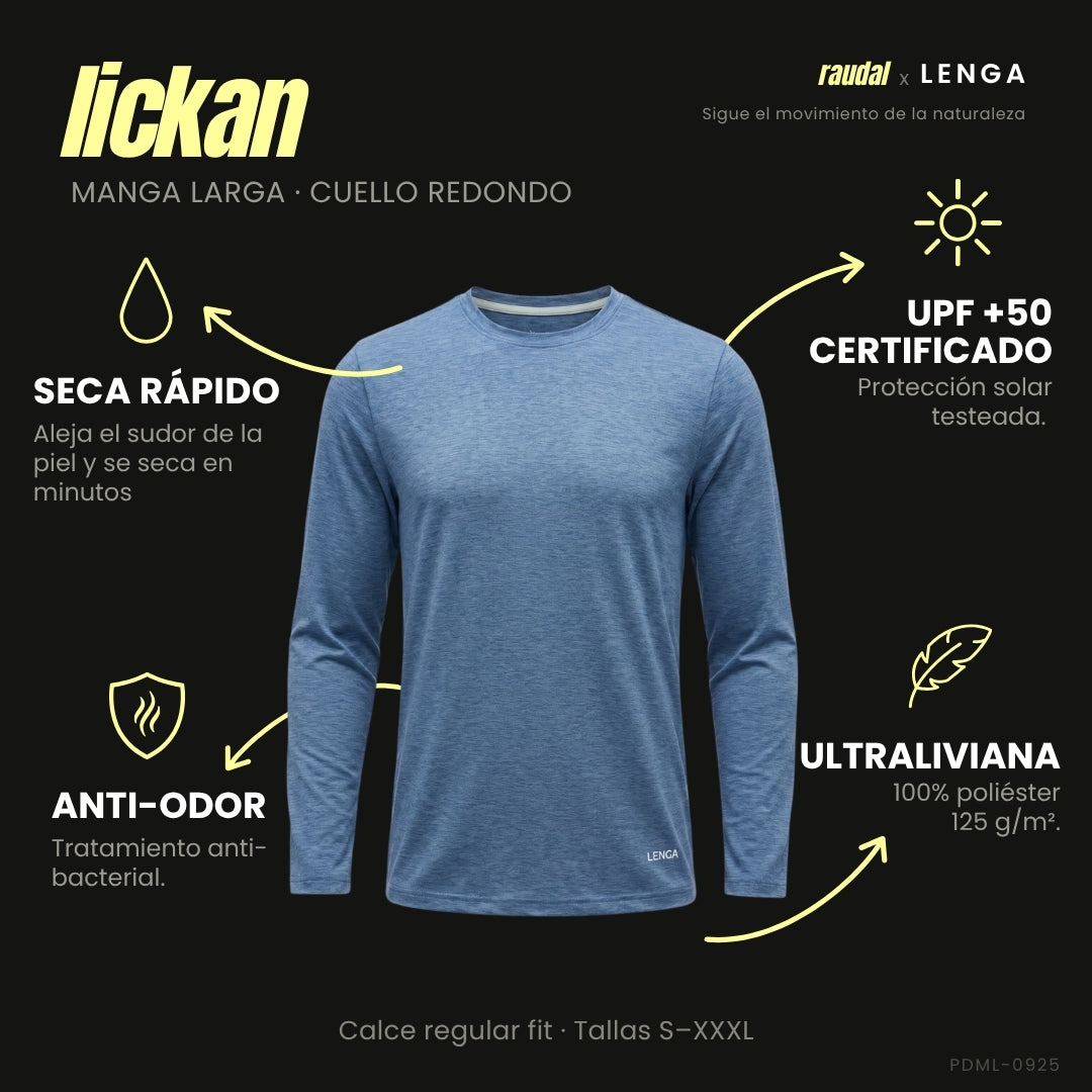 Polera Grit-dry UPF+50 Lickan