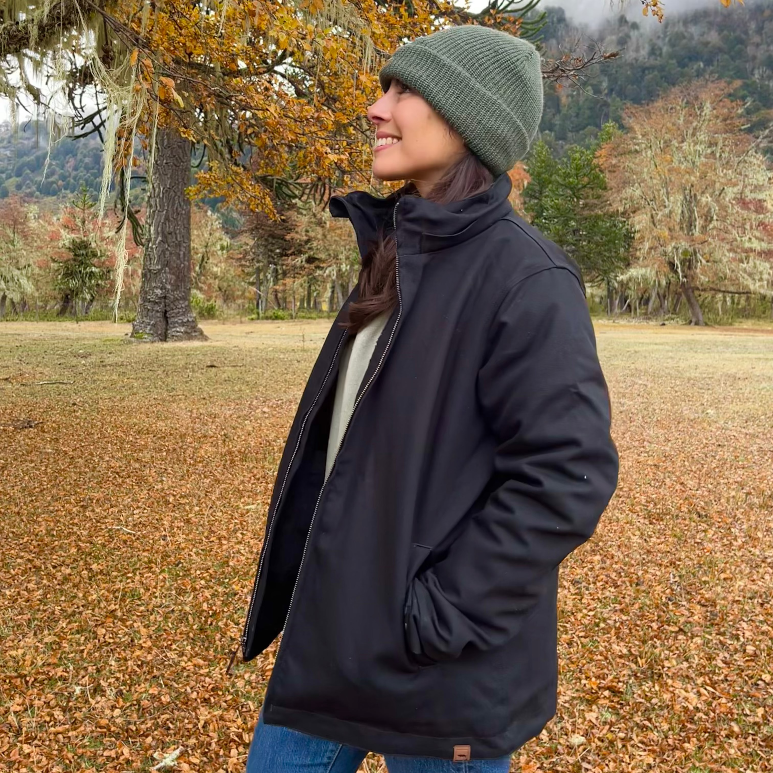 Chaqueta Térmica Canvas interior Sherpa Geike