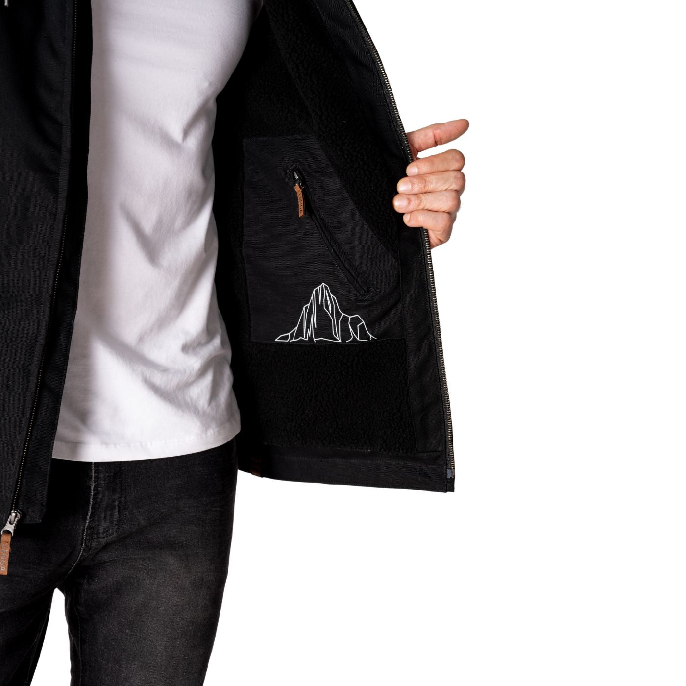 Chaqueta Térmica Canvas interior Sherpa Geike