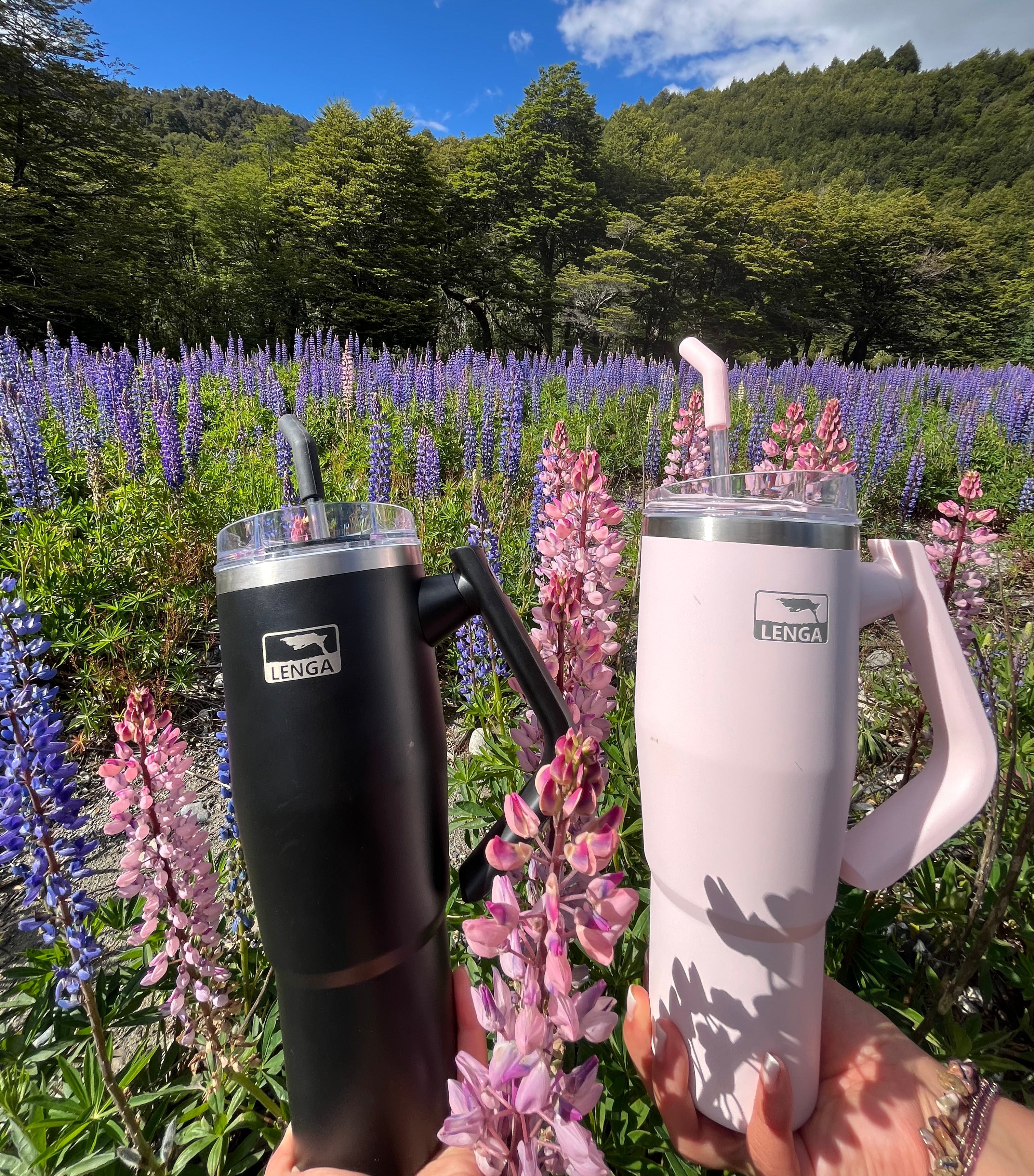 Pack Mochila Bolso Petrohué 22Lts + Tumbler Inox Mango Dual 1200ml