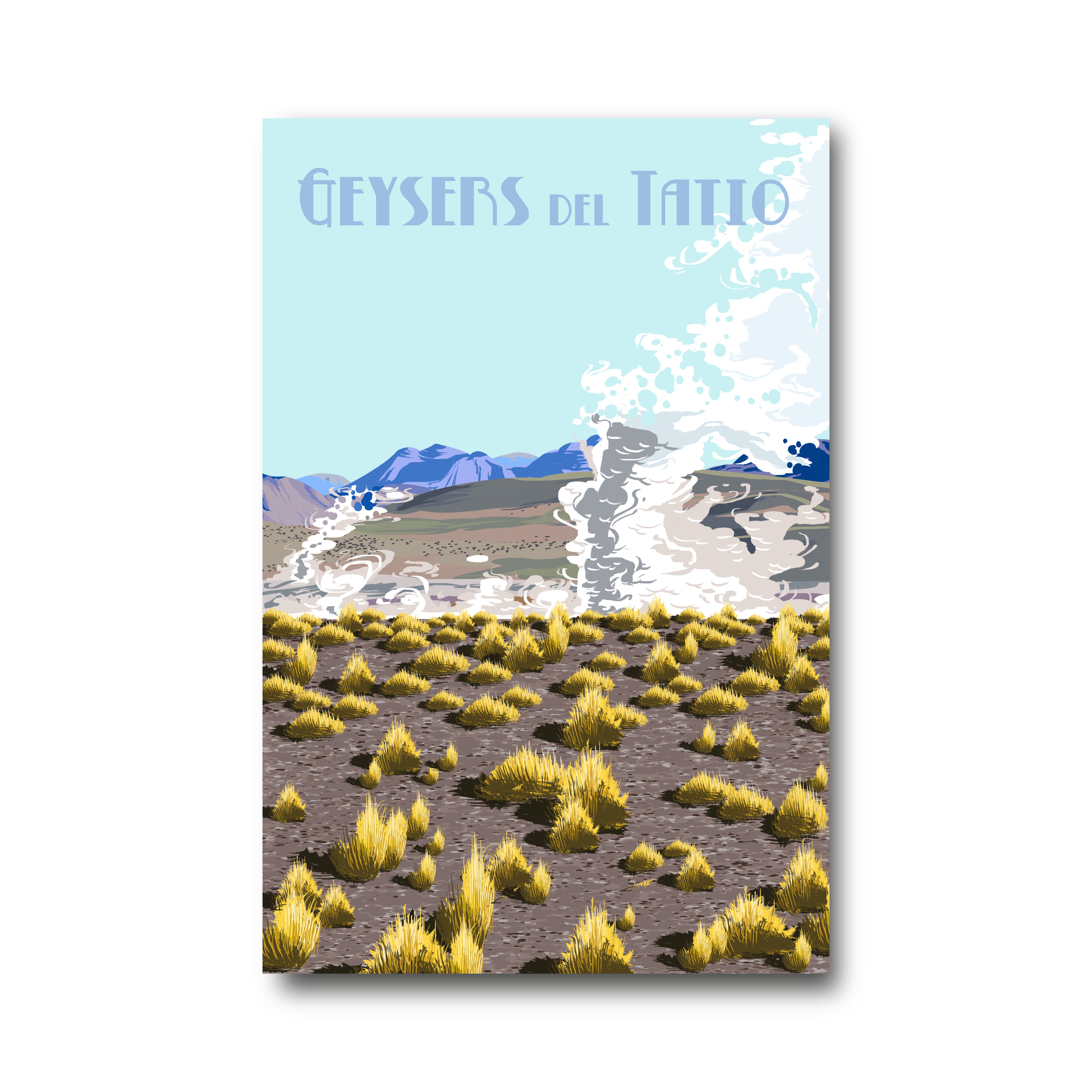 Ilustración Geysers del Tatio