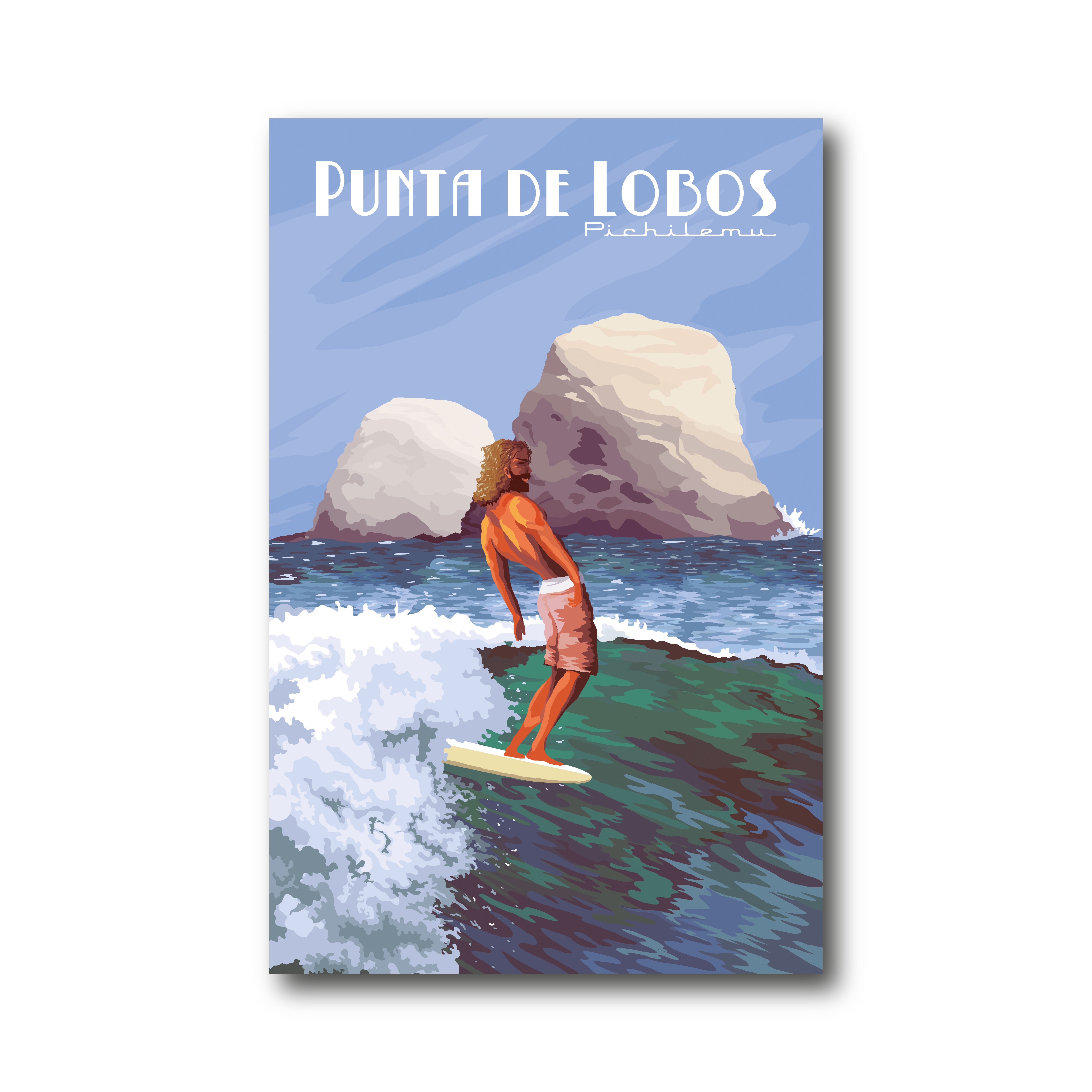 Ilustración Playa Punta de Lobos