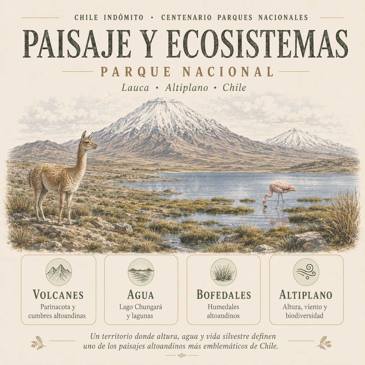 Polerón con gorro Lauca Chile Indómito