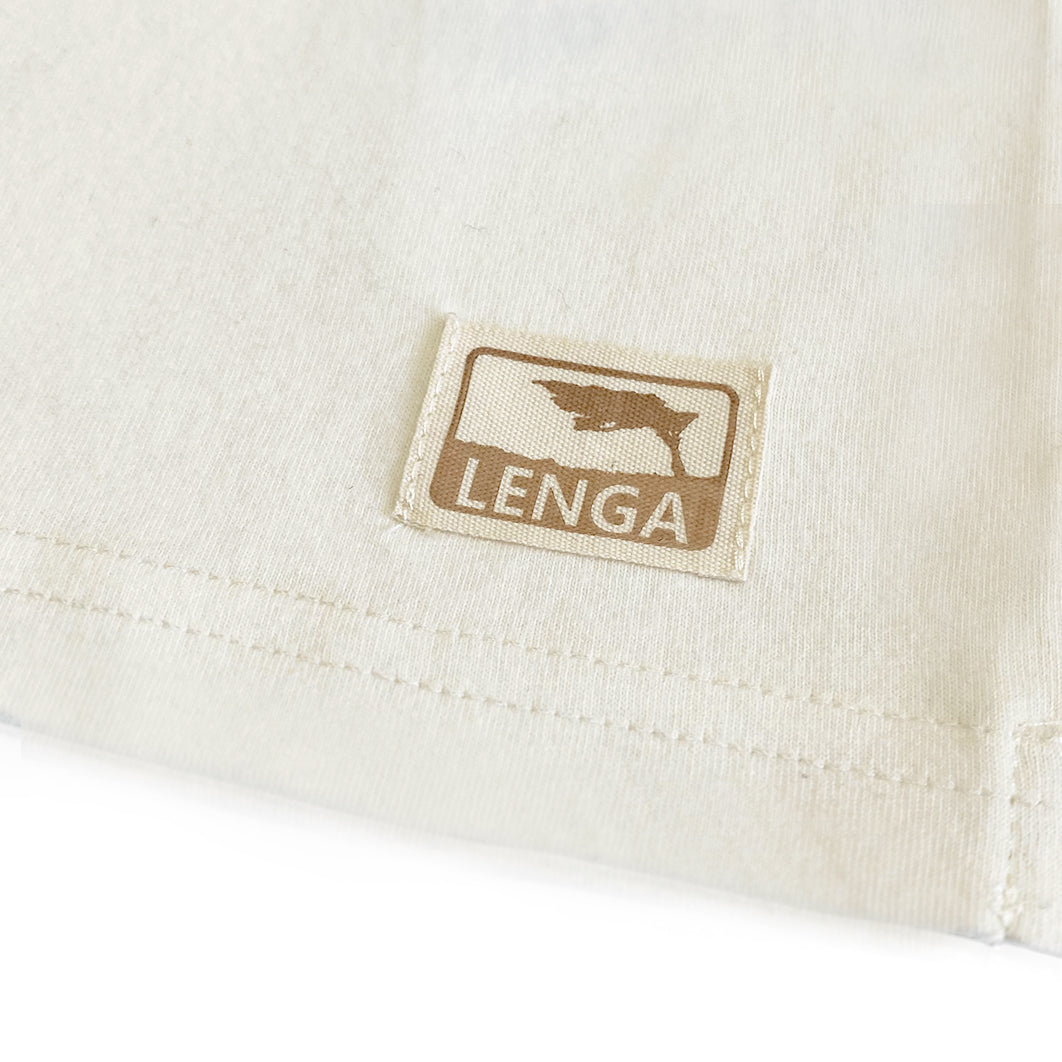 Polera Manga Corta Algodón Orgánico Pumita Estampada Niños - Ballena Jorobada