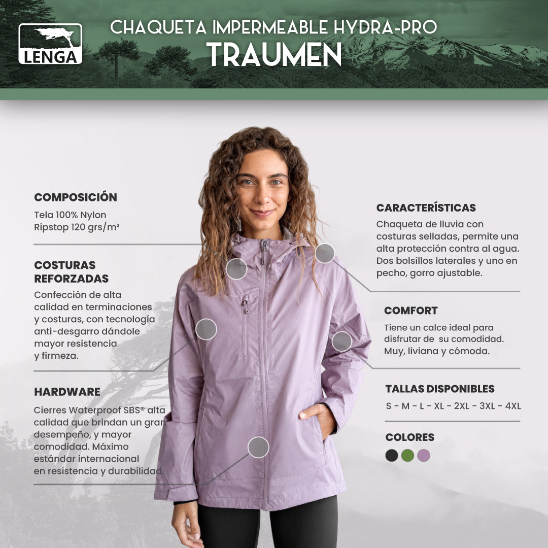 Chaqueta Impermeable Ultra Liviana Hydra-Pro Traumen