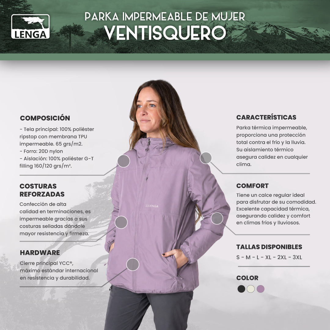 Parka Térmica Impermeable Terra-lite Ventisquero