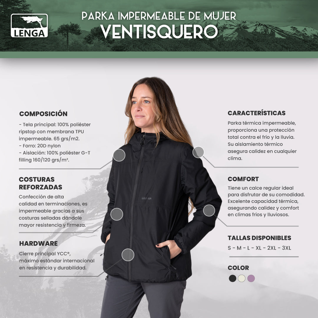 Parka Térmica Impermeable Terra-lite Ventisquero