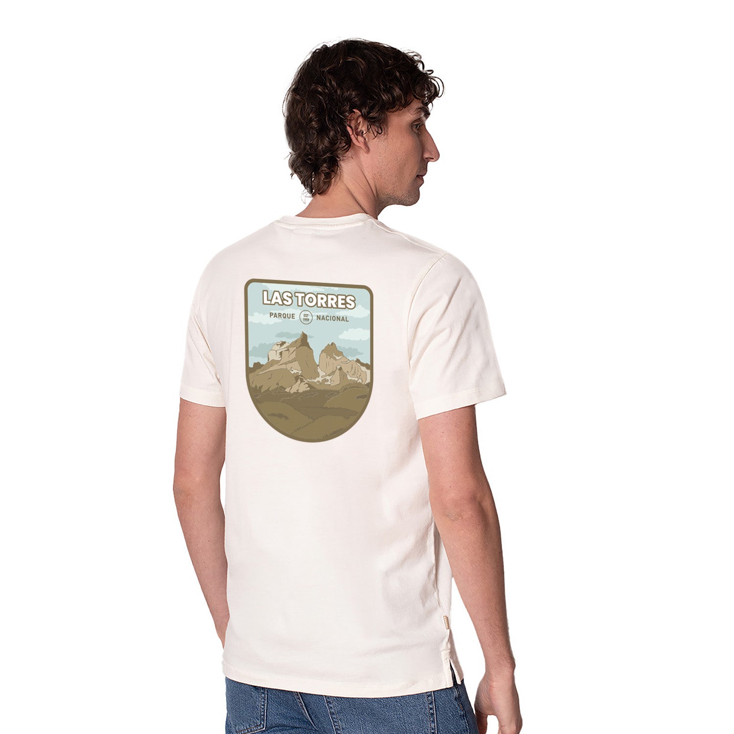Polera Manga Corta Algodón Orgánico Parque Nacional Las Torres - Cuernos