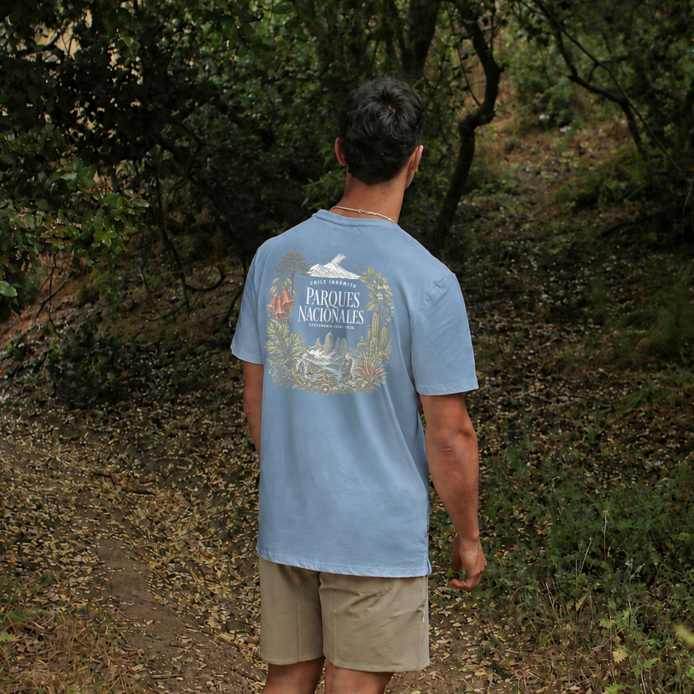 Polera Algodón Orgánico Parques Nacionales Chile Indómito